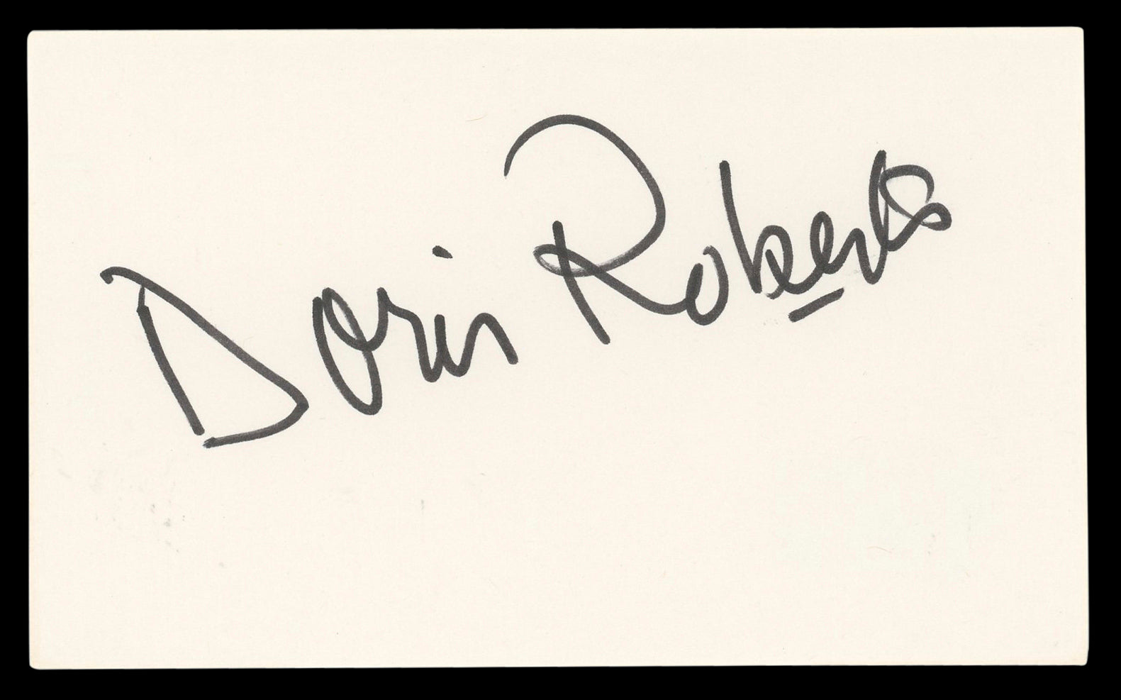Doris Roberts Everybody Loves Raymond Signed 3x5 Index Card BAS #BL98548