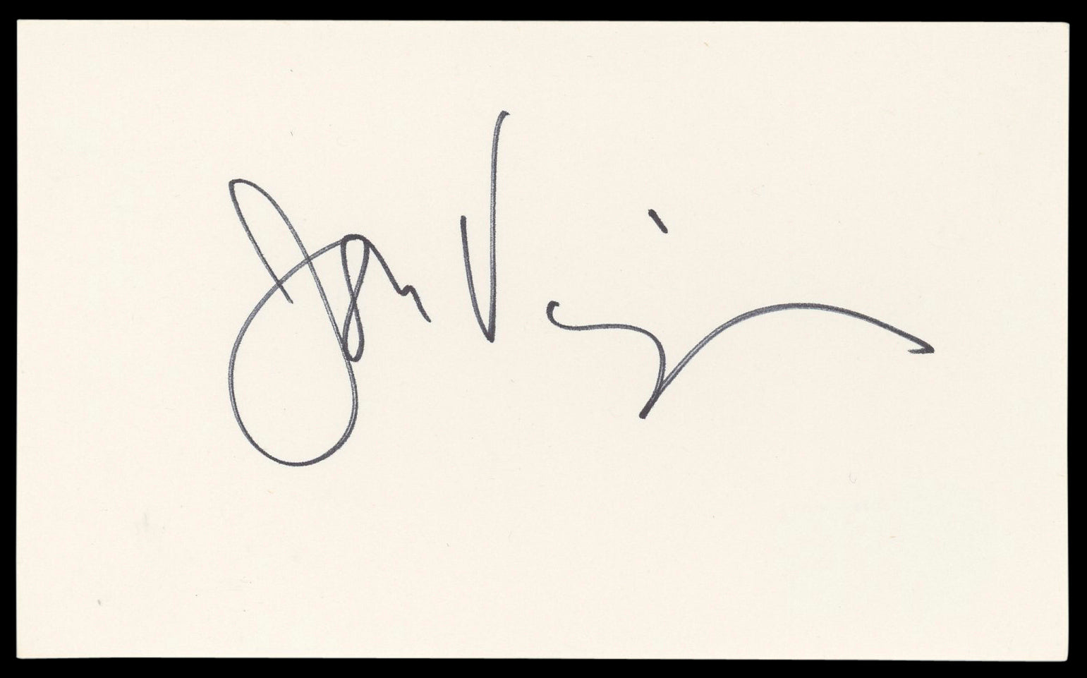 Jon Voight Anaconda Authentic Signed 3x5 Index Card Autographed BAS #BM58636