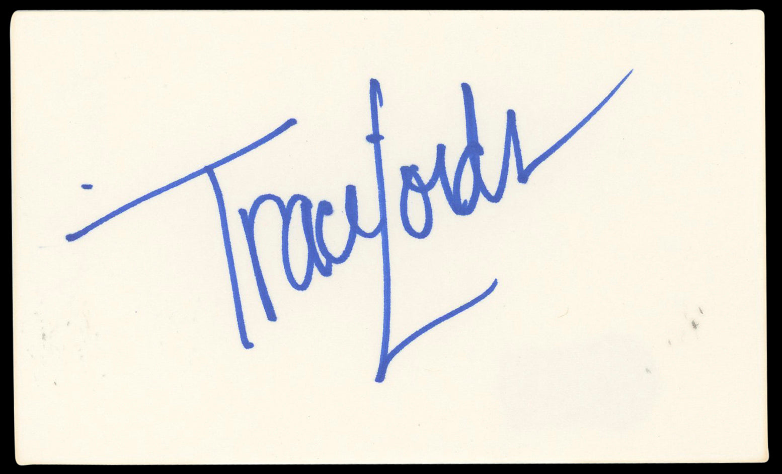 Traci Lords Cry-Baby Authentic Signed 3x5 Index Card Autographed BAS #BN89392