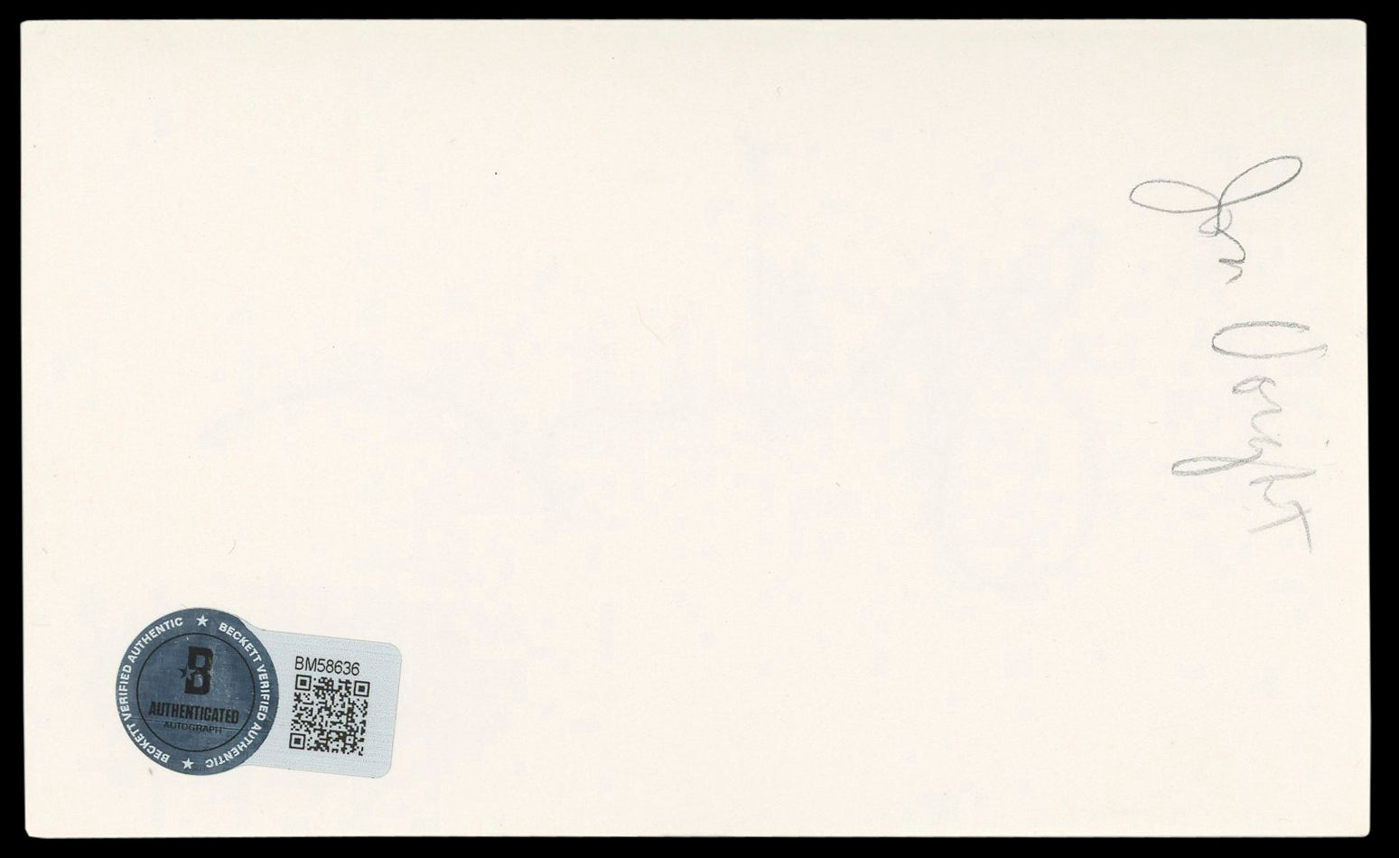 Jon Voight Anaconda Authentic Signed 3x5 Index Card Autographed BAS #BM58636