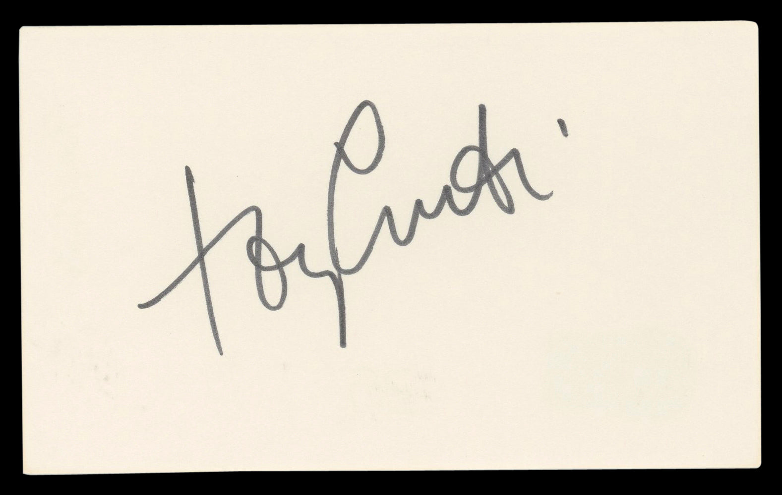 Tony Curtis Some Like It Hot Authentic Signed 3x5 Index Card BAS #BL98545