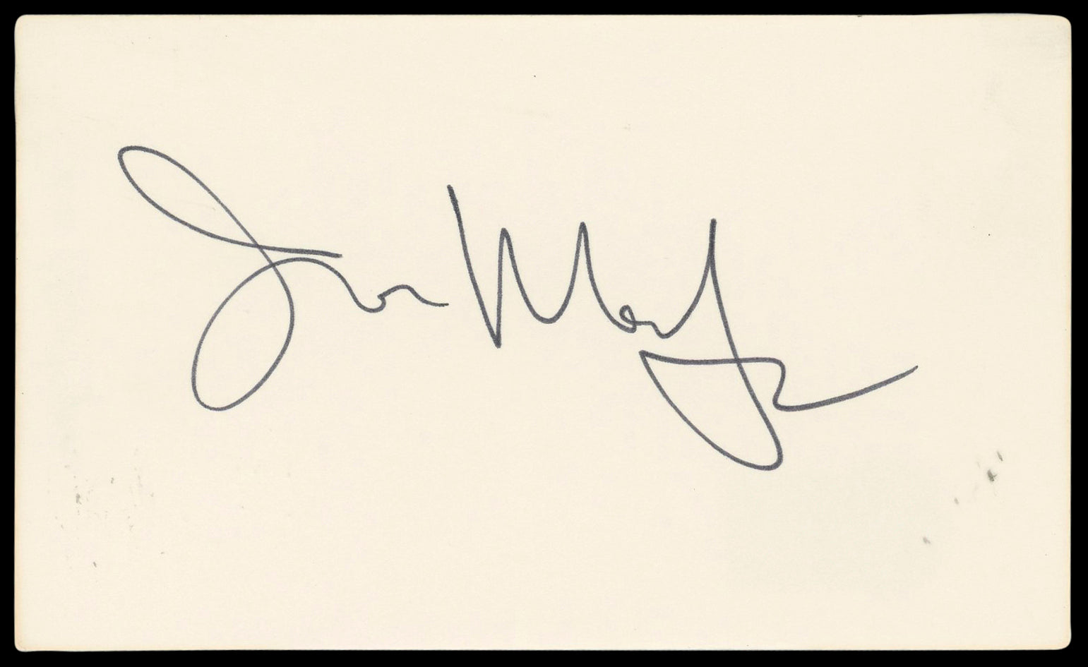 Joe Mantegna Criminal Minds Authentic Signed 3x5 Index Card BAS #BN89394