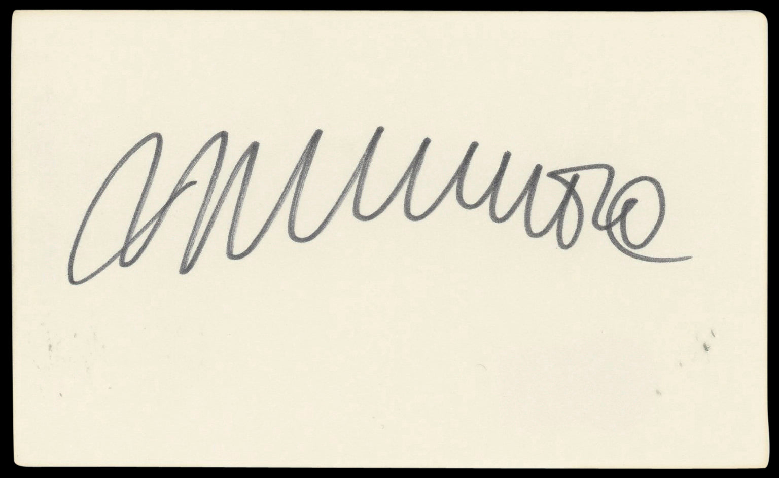 Michael Moore Bowling For Columbine Authentic Signed 3x5 Index Card BAS #BN89395