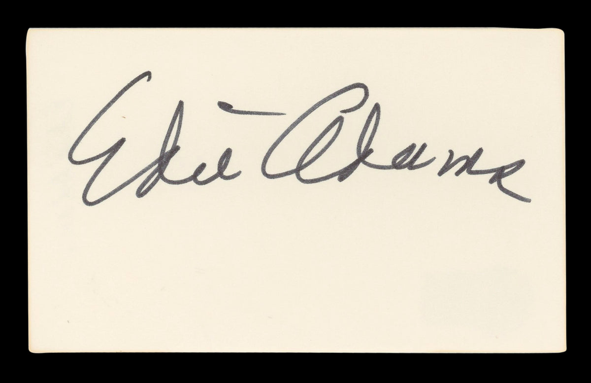Edie Adams It's a Mad, Mad, Mad, Mad World Signed 3x5 Index Card BAS #BM57047