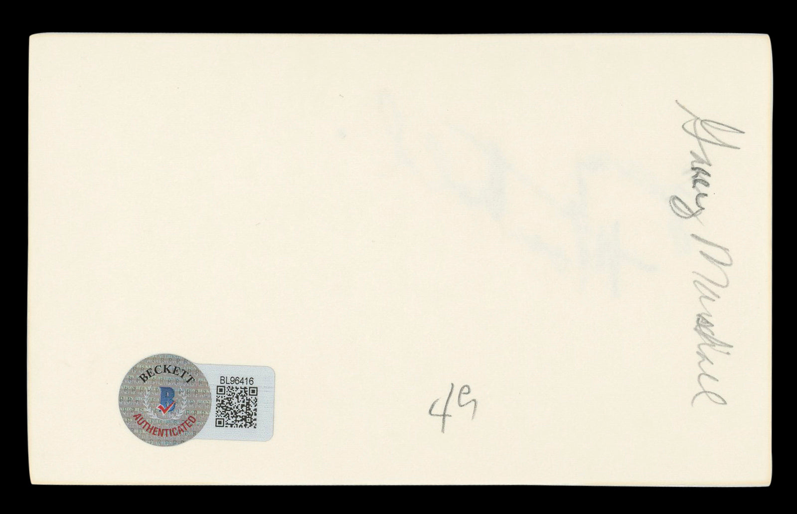 Garry Marshall The Princess Diaries Authentic Signed 3x5 Index Card BAS #BL96416