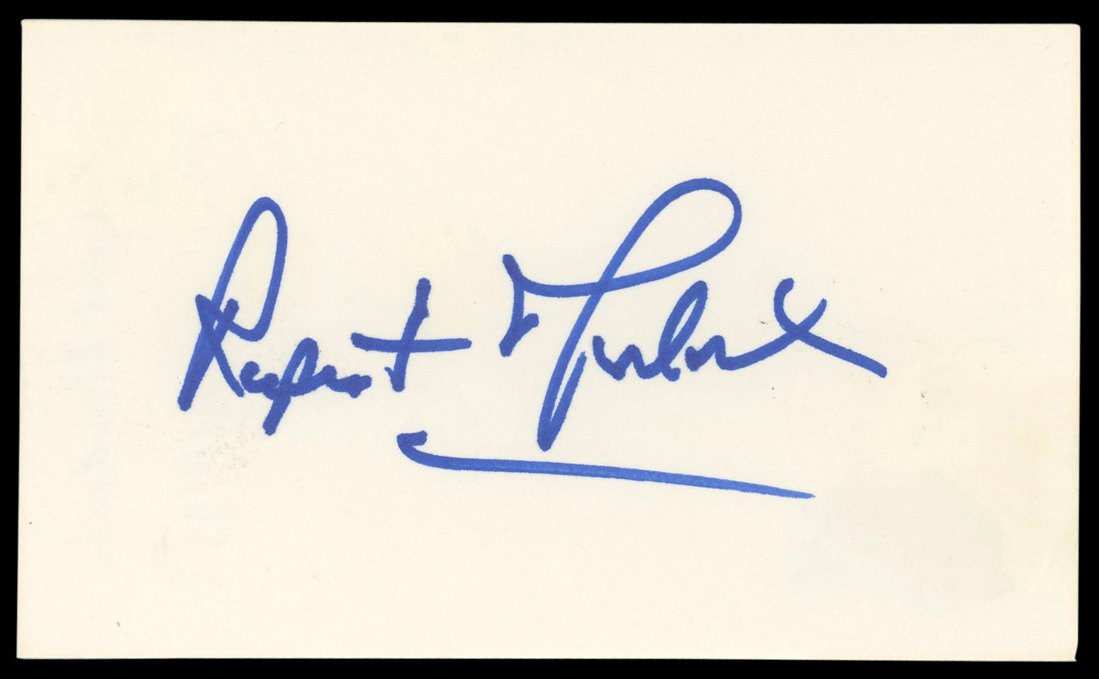 Rupert Murdoch Authentic Signed 3x5 Index Card Autographed BAS #BM58646