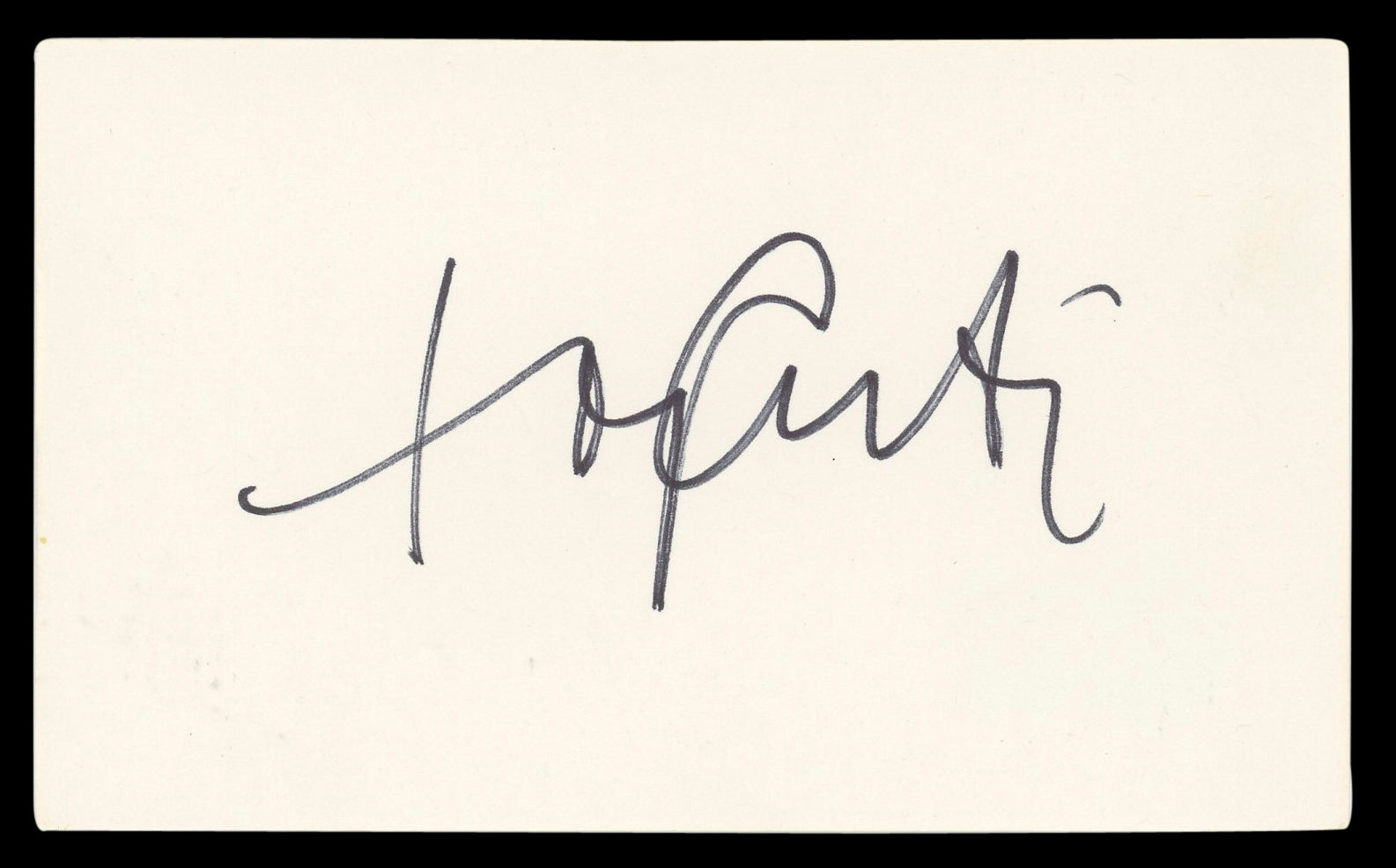 Tony Curtis Some Like It Hot Authentic Signed 3x5 Index Card BAS #BL98538