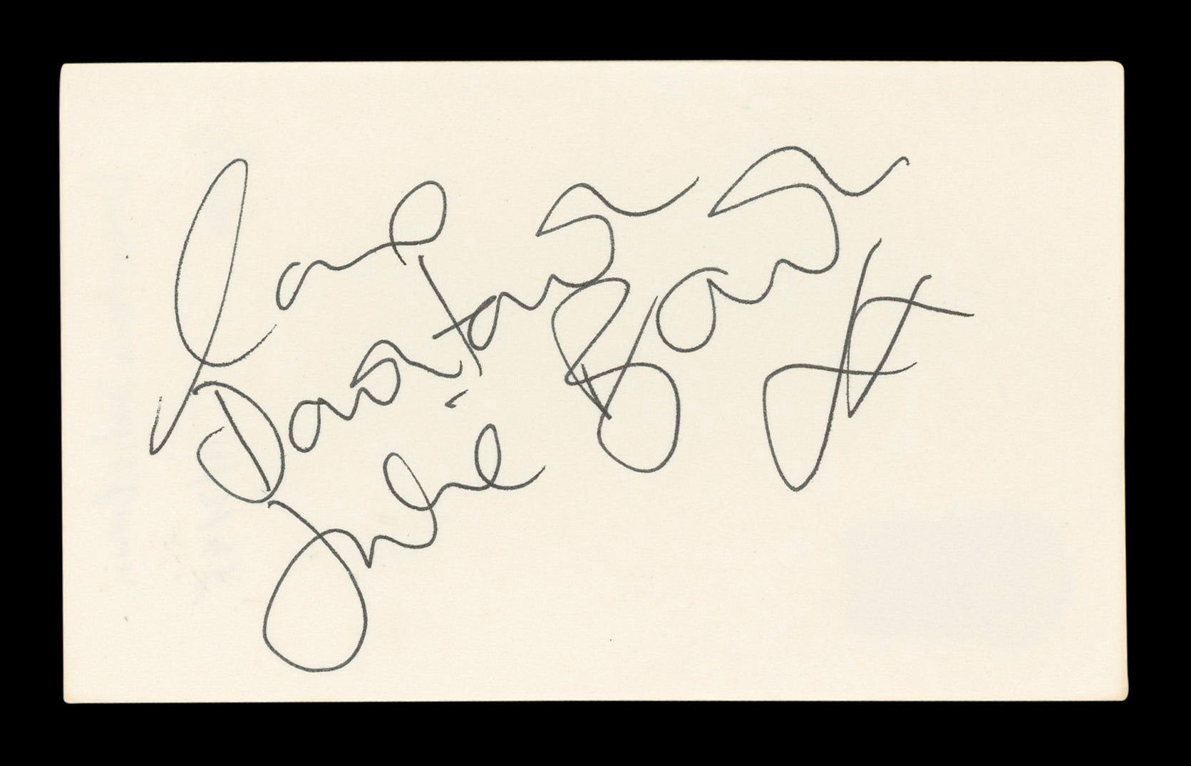 Downtown Julie Brown Spy Hard "Love Downtown" Signed 3x5 Index Card BAS #AD70126