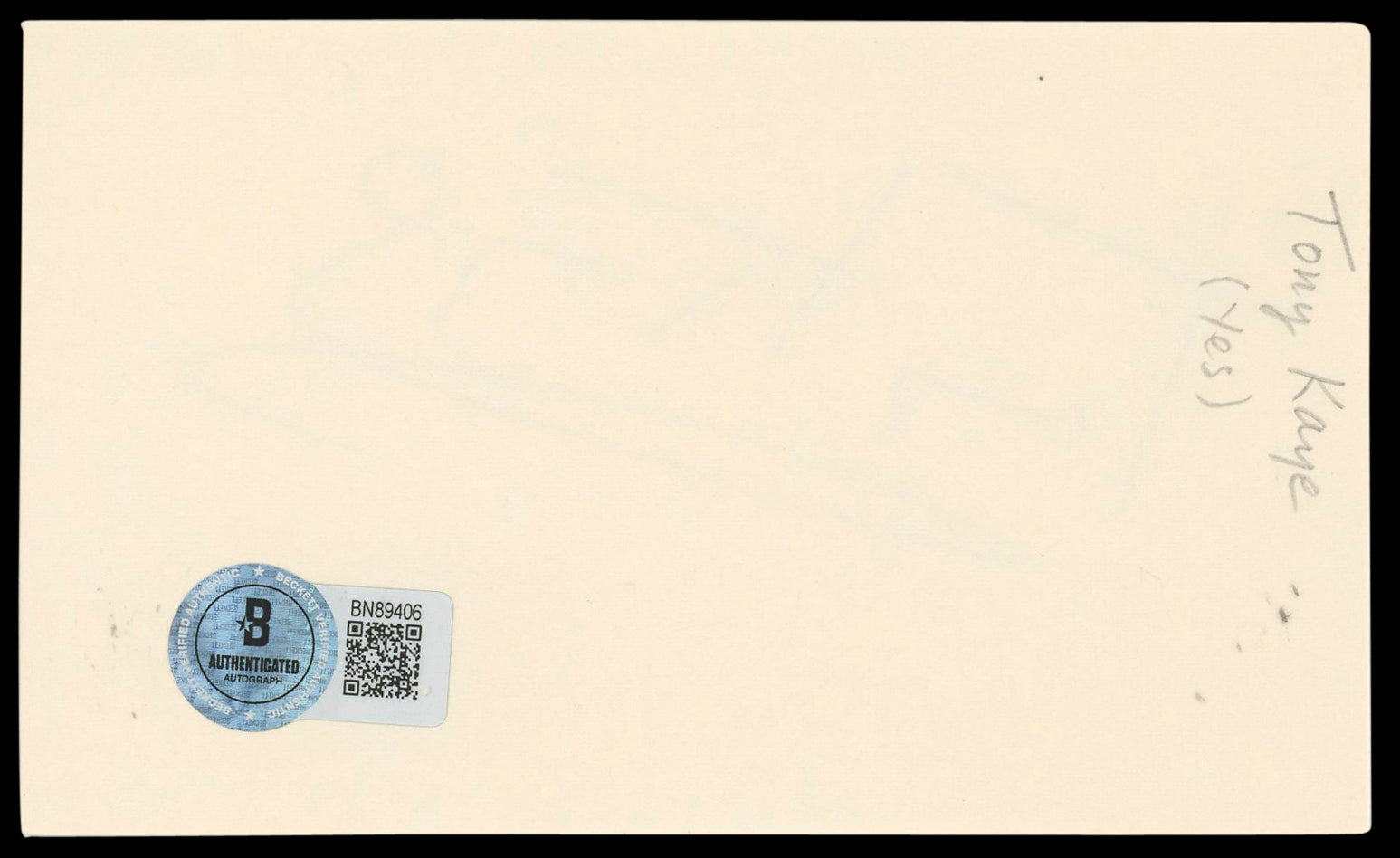 Tony Kaye American History X Authentic Signed 3x5 Index Card BAS #BN89406