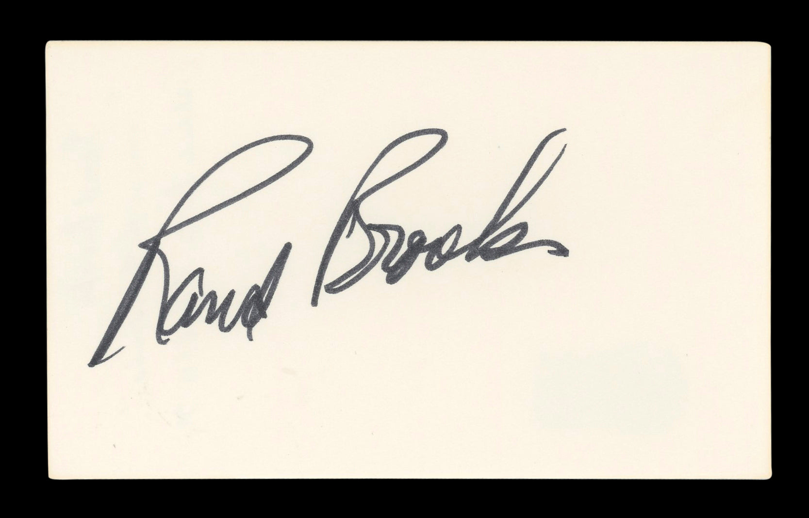 Rand Brooks Gone with the Wind Signed 3x5 Index Card Autographed BAS #AD70127