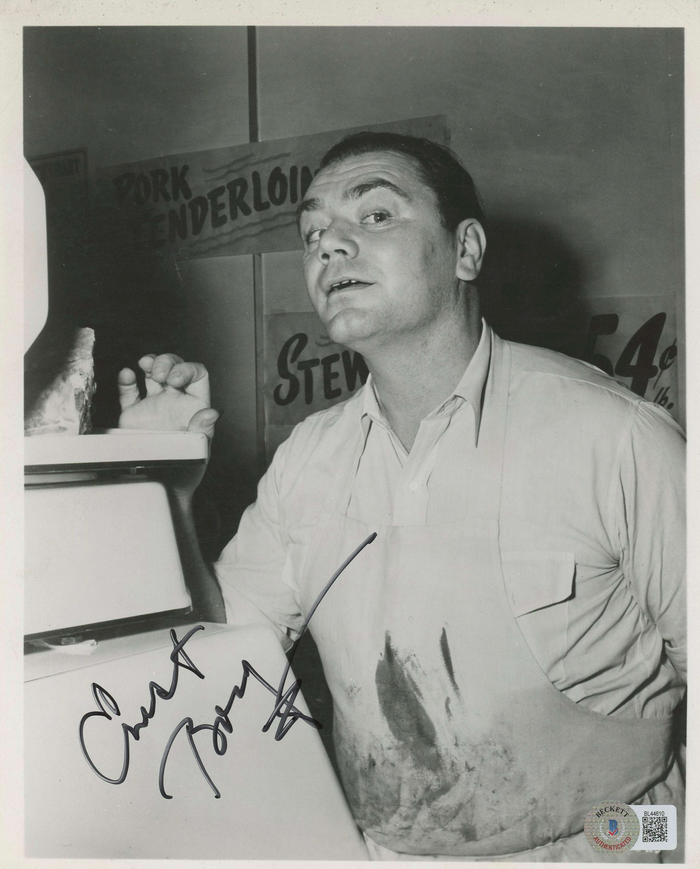 Ernest Borgnine McHale's Navy Authentic Signed 8x10 Photo BAS #BL44610