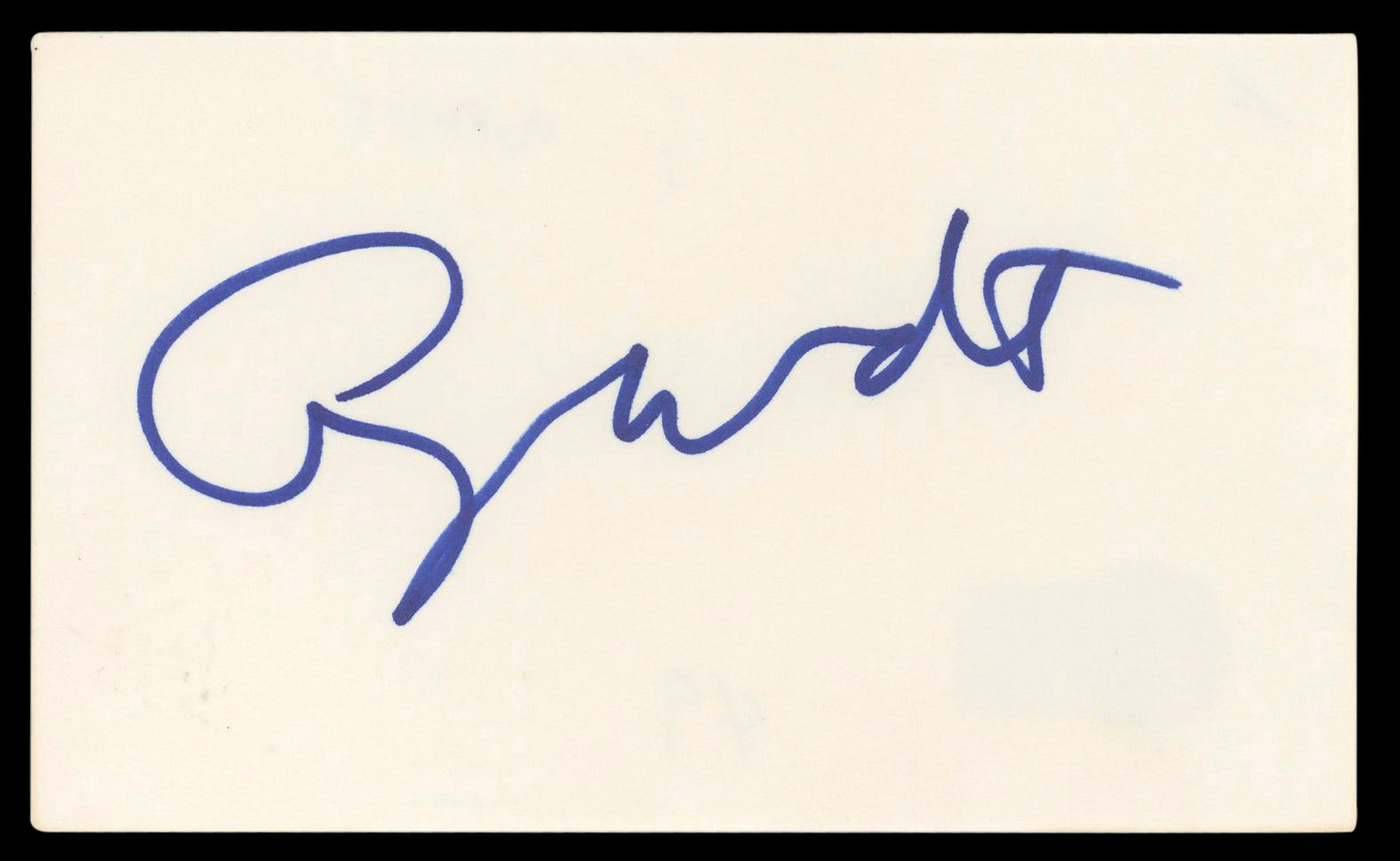 George Wendt Cheers Authentic Signed 3x5 Index Card Autographed BAS #BL98529