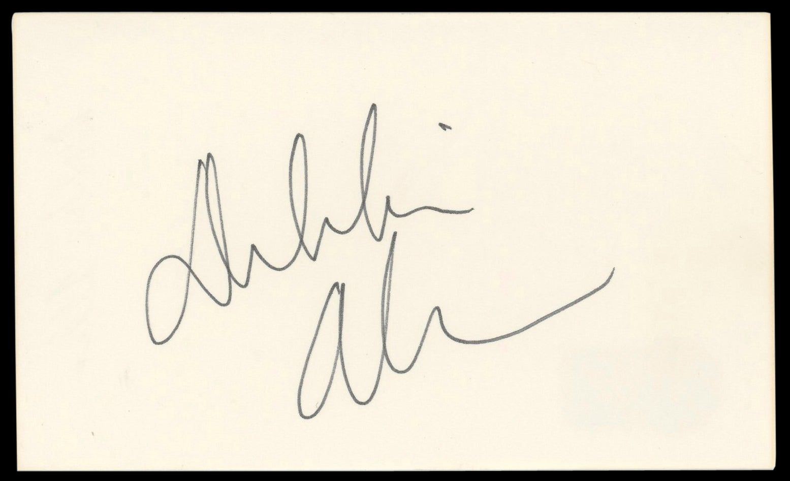 Debbie Allen Grey's Anatomy Authentic Signed 3x5 Index Card BAS #BM58660