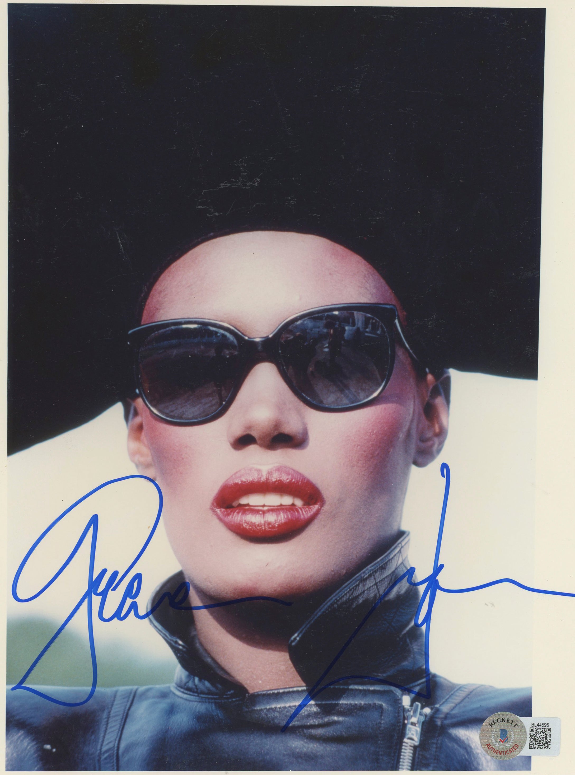 Grace Jones A View to a Kill Authentic Signed 8x10 Photo BAS #BL44595