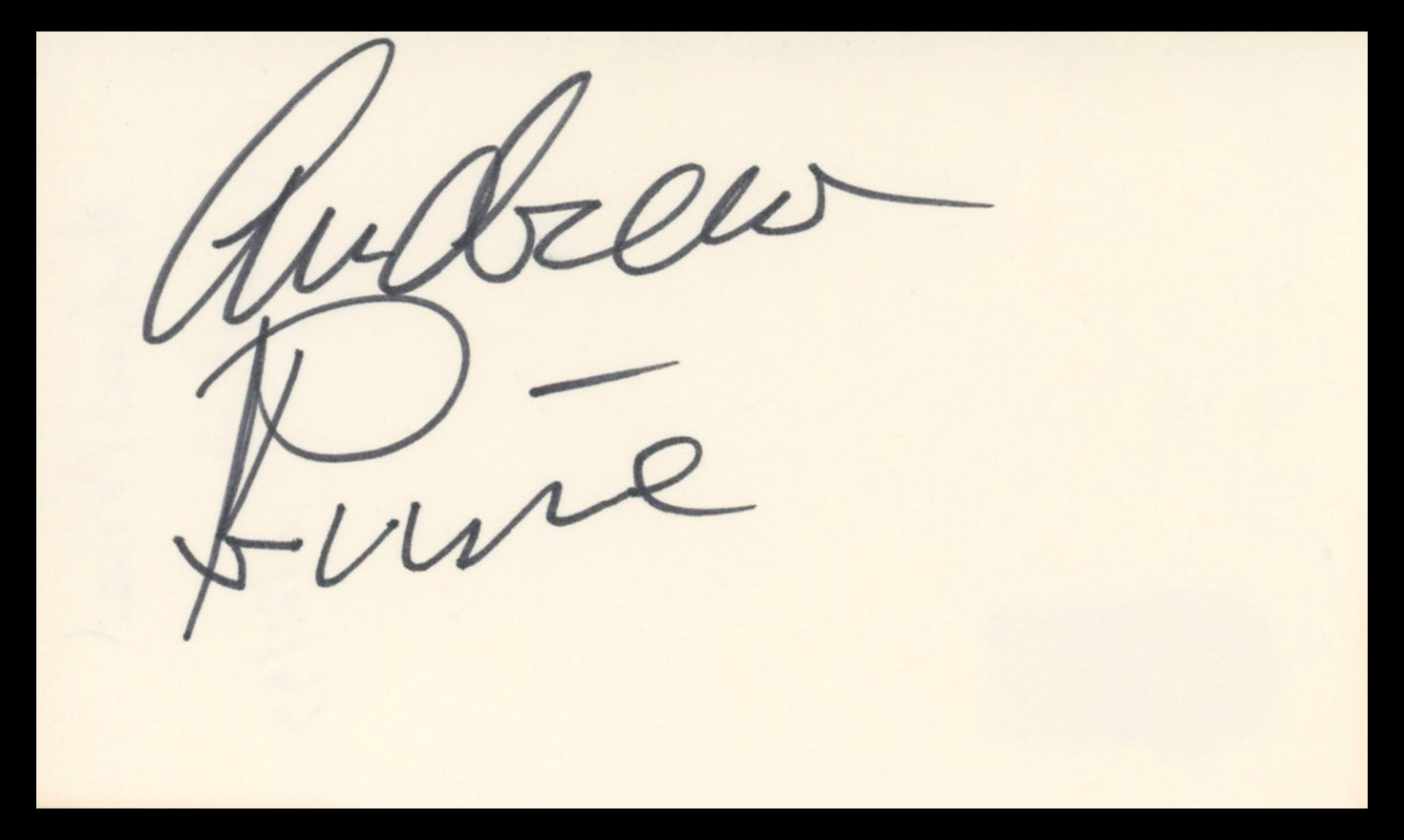 Andrew Prine Weird Science Authentic Signed 3x5 Index Card BAS #BV02199