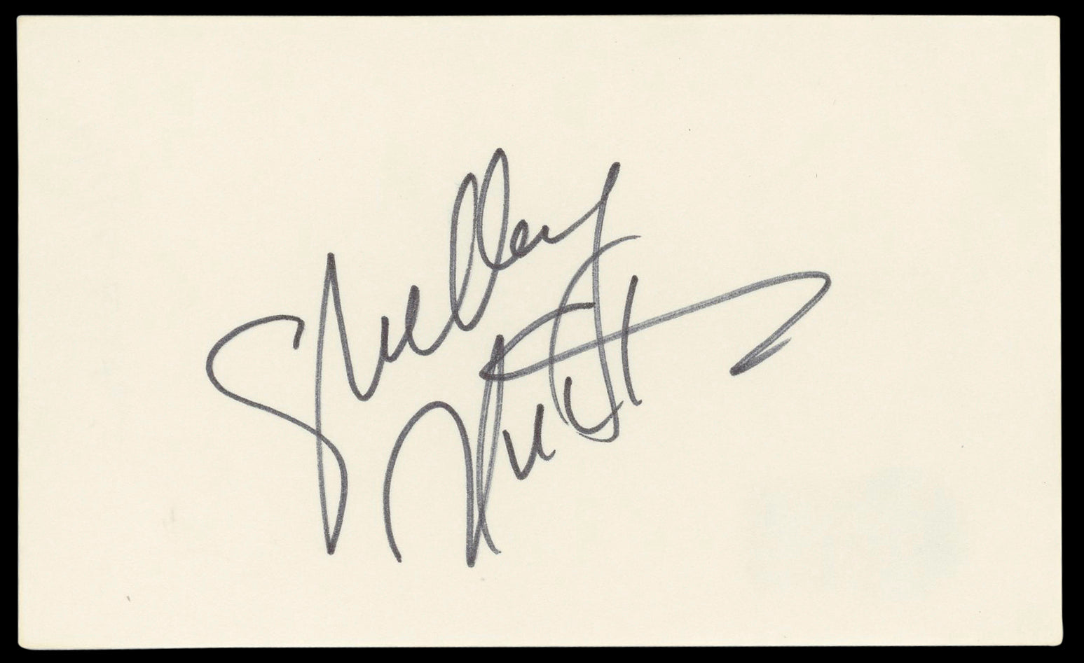 Shelley Winters A Patch of Blue Authentic Signed 3x5 Index Card BAS #bm58665