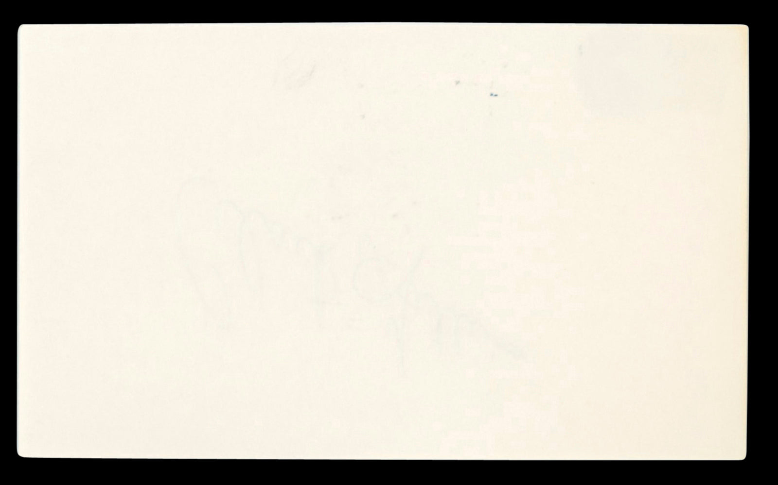 Islanders Clark Gillies Authentic Signed 3x5 Index Card Autographed BAS #BT03624