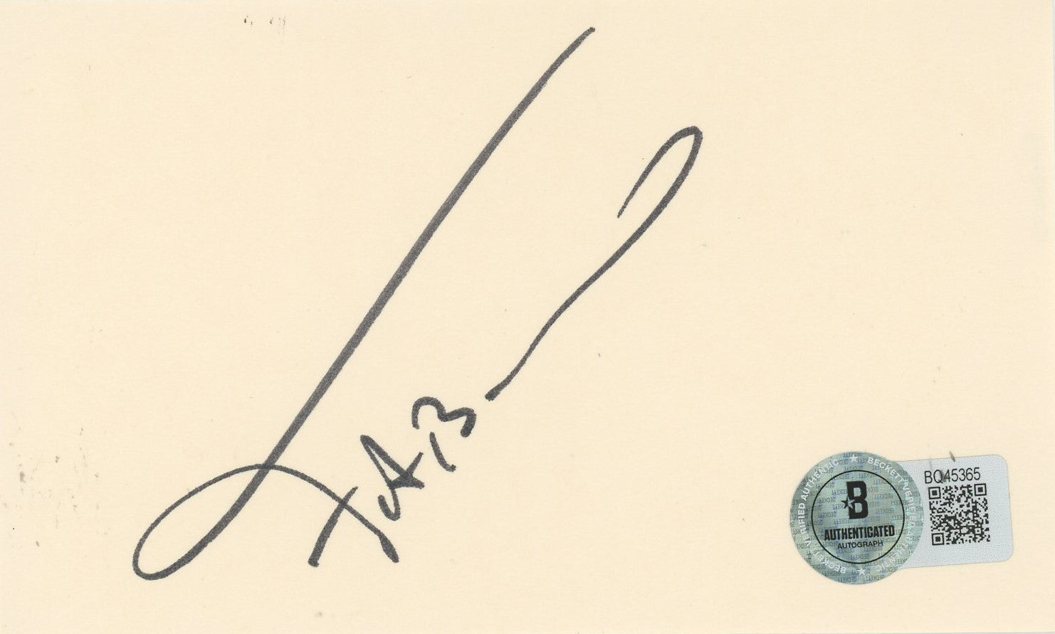 Fabio Zoolander Authentic Signed 3x5 Index Card Autographed BAS #BQ45365