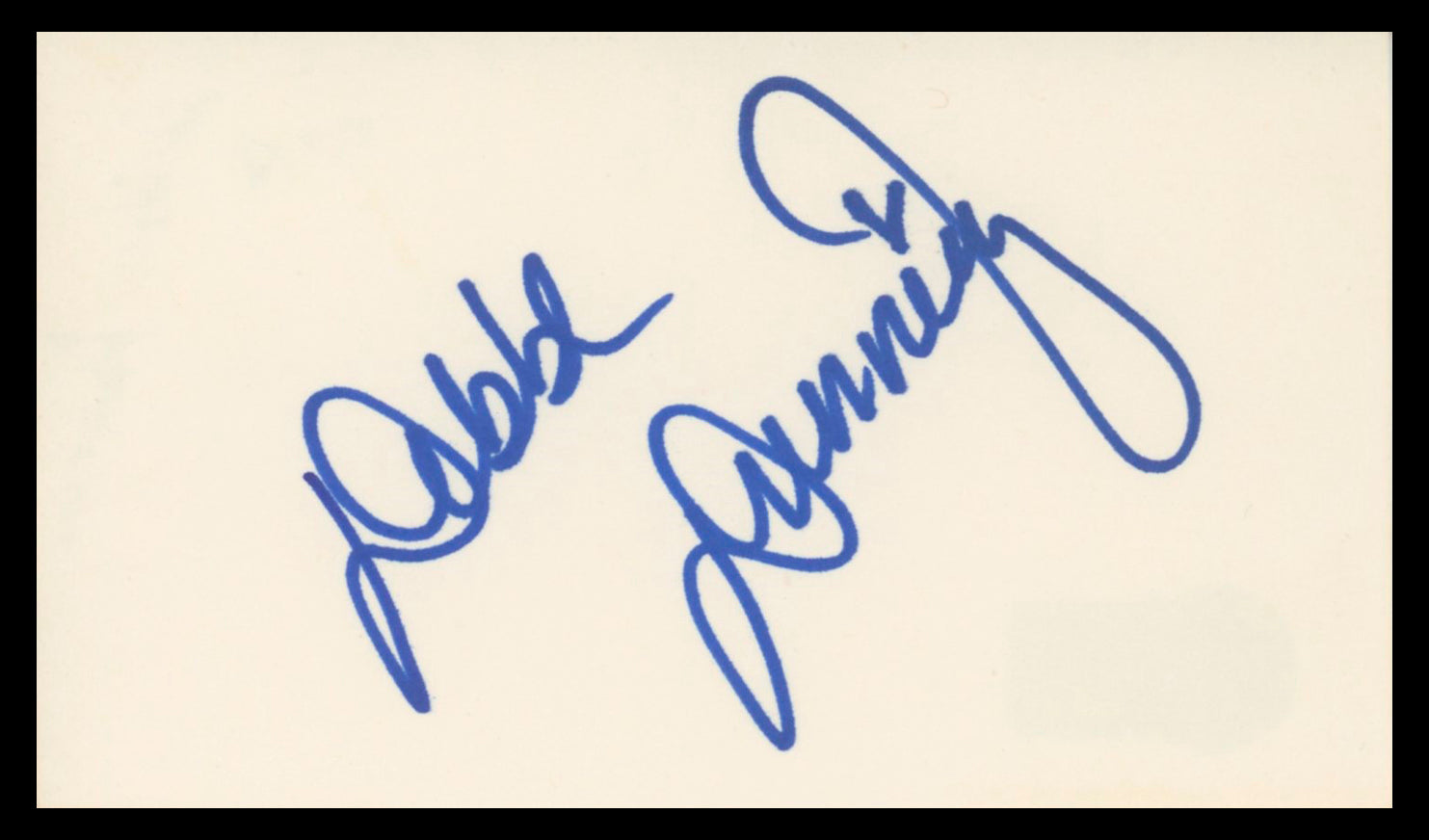 Debbe Dunning Home Improvement Authentic Signed 3x5 Index Card BAS #BV02201