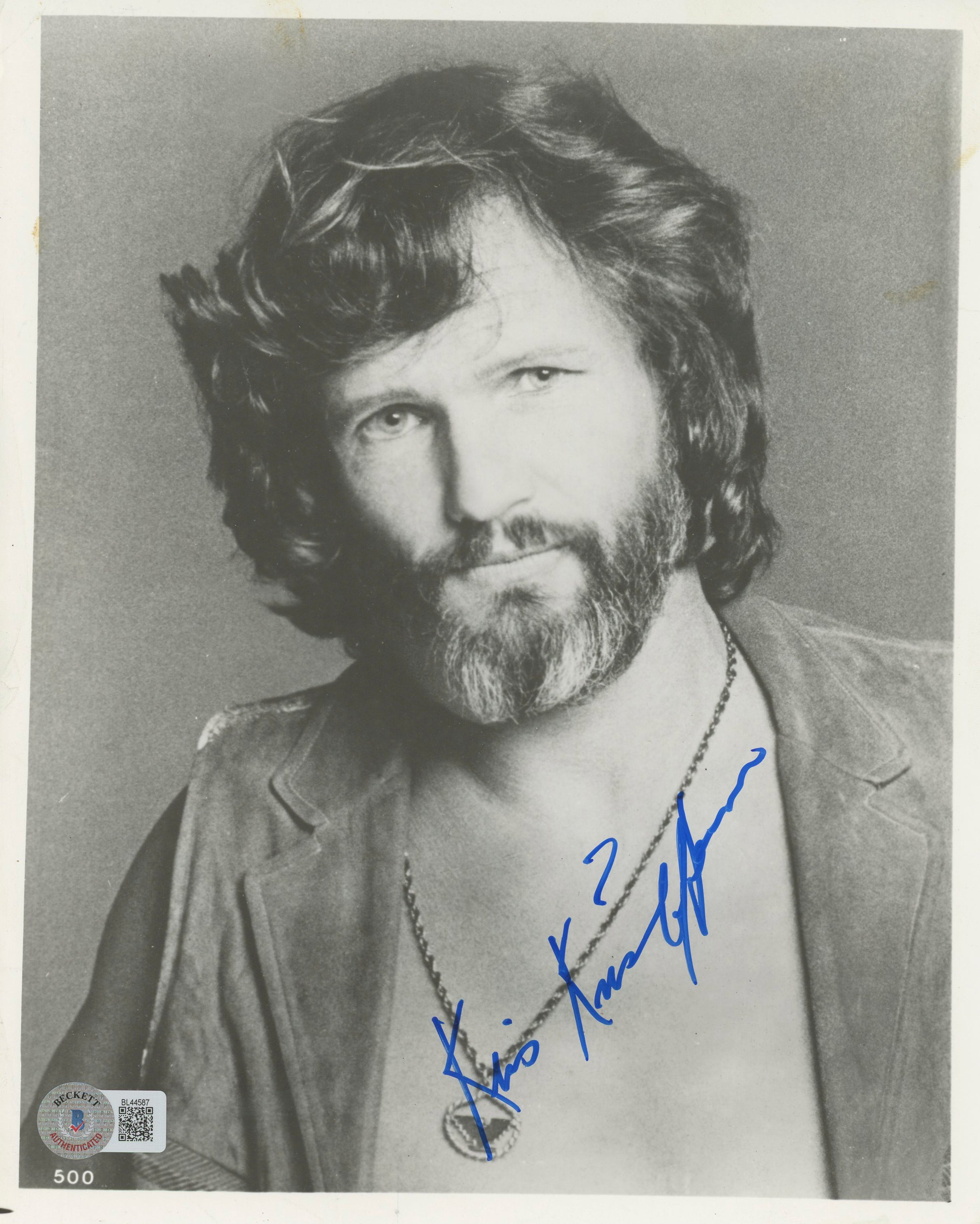 Kris Kristofferson Blade Authentic Signed 8x10 Photo Autographed BAS #BL44587
