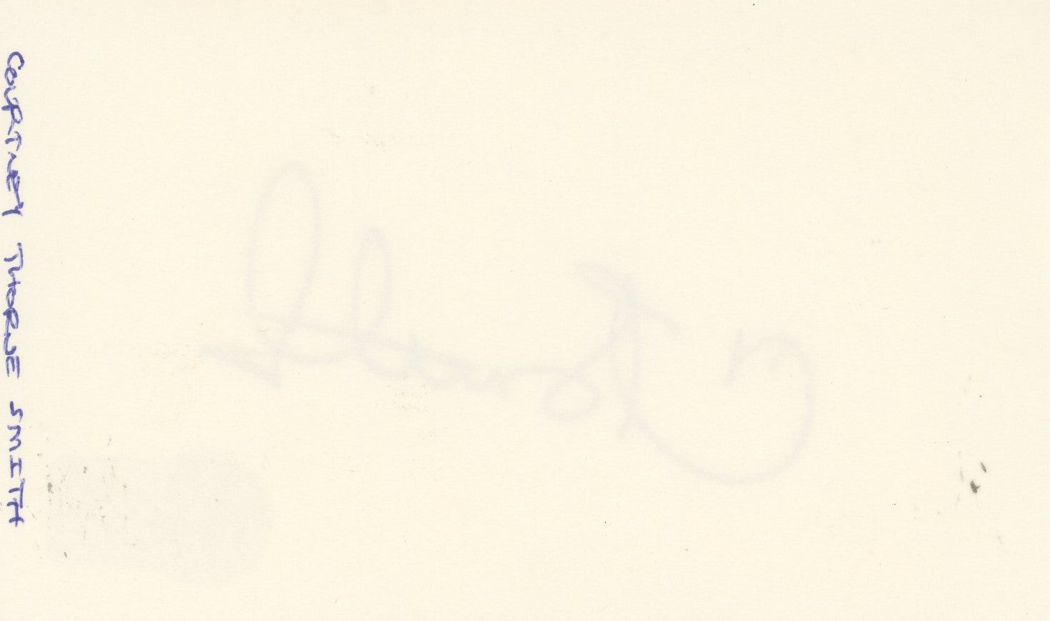 Courtney Thorne Smith Melrose Place Authentic Signed 3x5 Index Card BAS #BQ45362