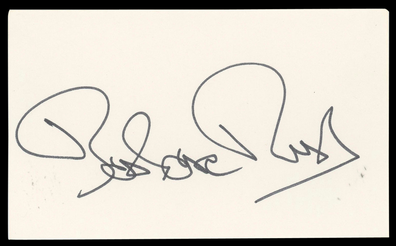 Barbara Rush It Came from Outer Space Signed 3x5 Index Card BAS #BN89421