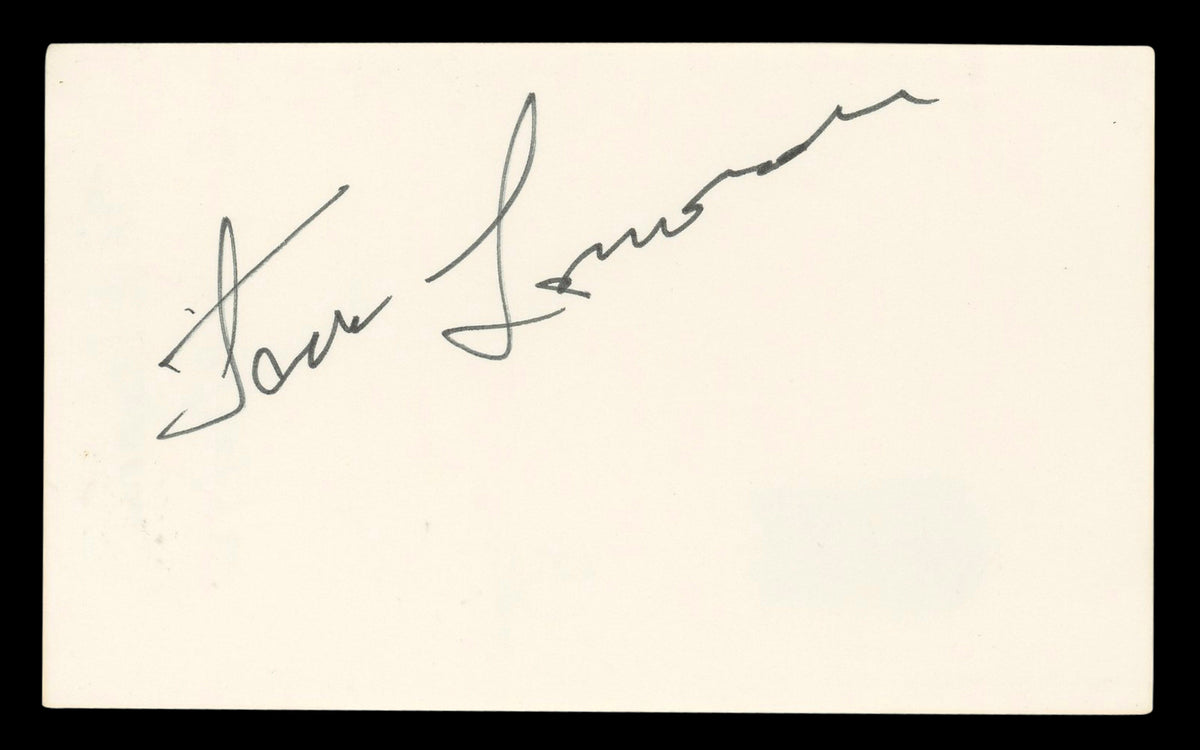 Jack Lemmon The Apartment Authentic Signed 3x5 Index Card BAS #BL98515