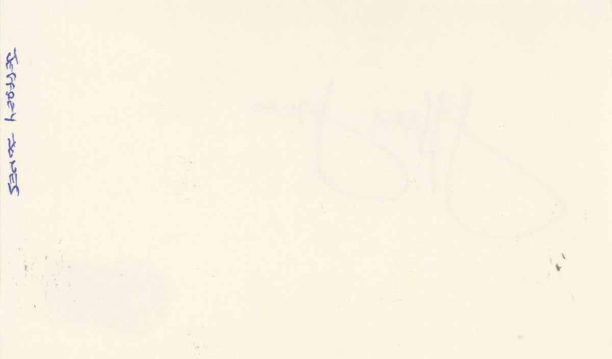 Jeffrey Jones Ferris Bueller's Day Off Signed 3x5 Index Card BAS #BQ45359