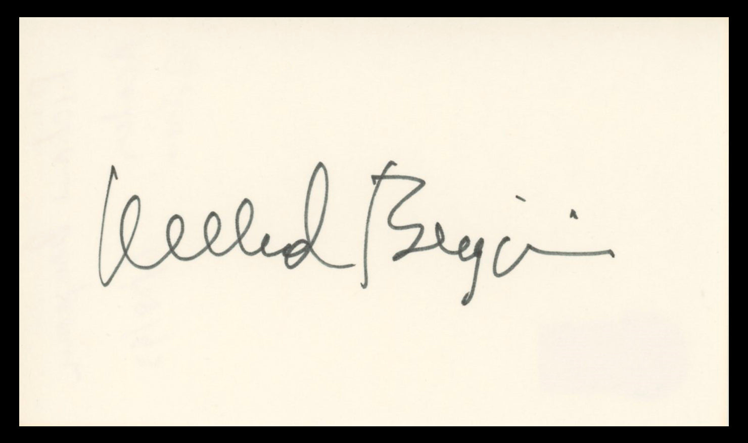 Richard Benjamin The Sunshine Boys Authentic Signed 3x5 Index Card BAS #BV01241