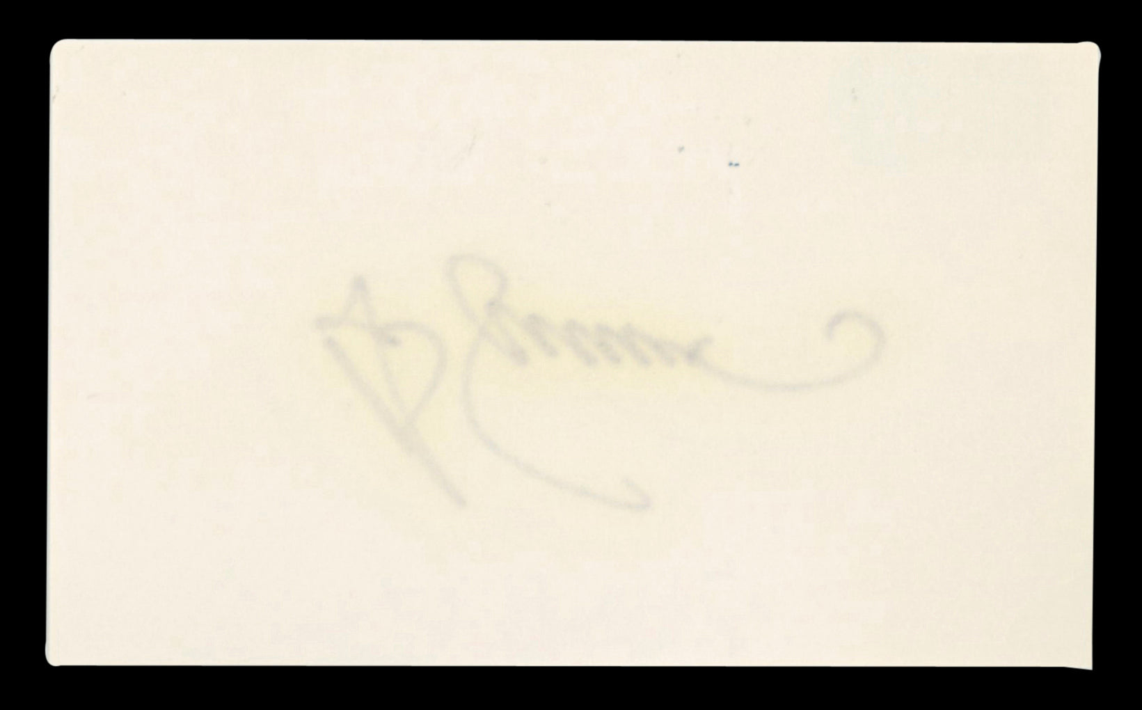 Cardinals Ted Simmons Authentic Signed 3x5 Index Card Autographed BAS #BT03630