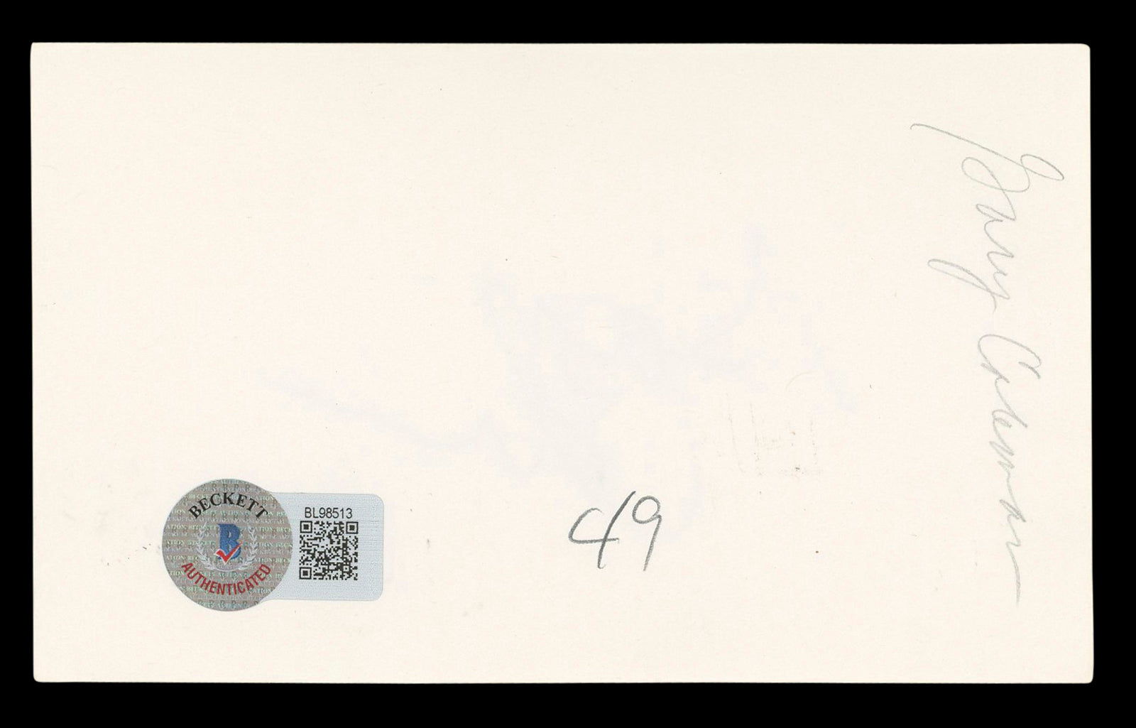 Gary Coleman Diff'rent Strokes Authentic Signed 3x5 Index Card BAS #BL98513