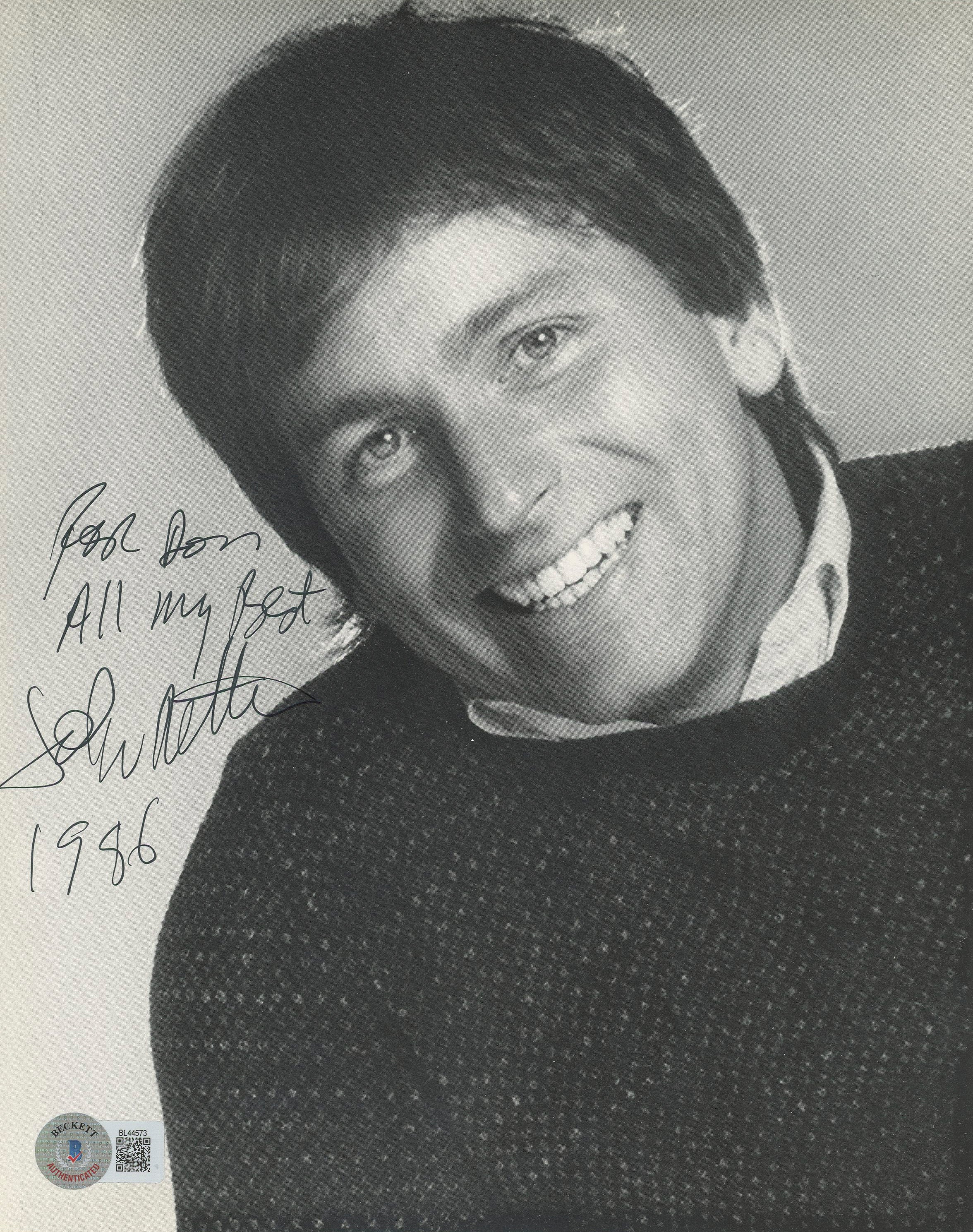John Ritter Three's Company "For Don All My Best" Signed 8x10 Photo BAS #BL44573