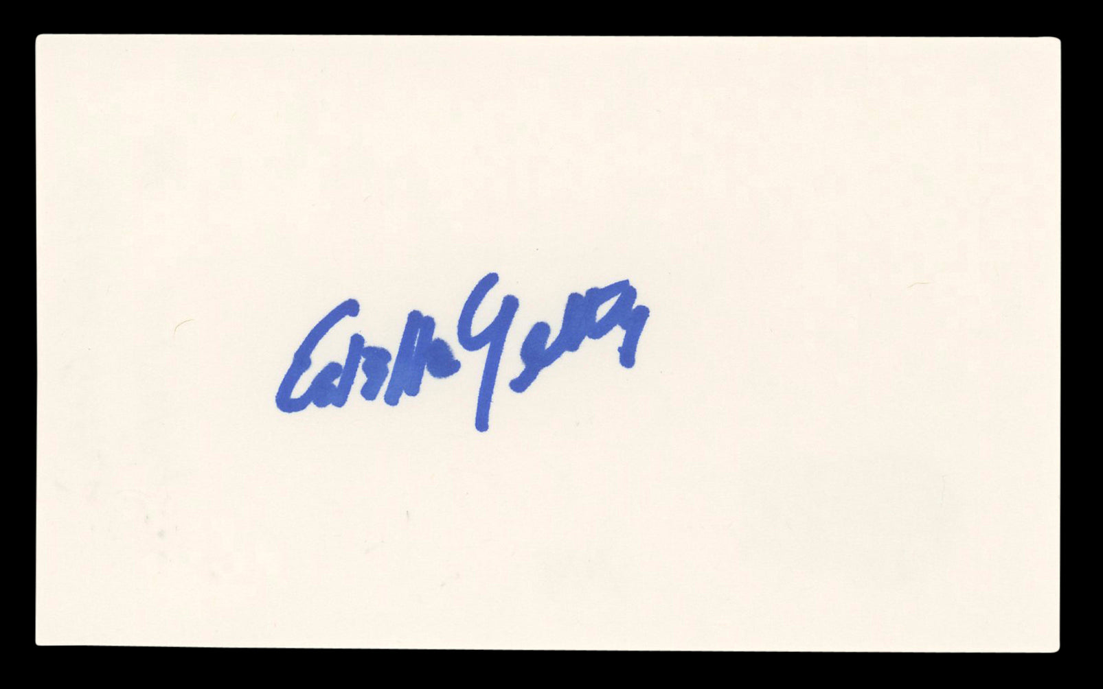 Estelle Getty The Golden Girls Authentic Signed 3x5 Index Card BAS #BL98509