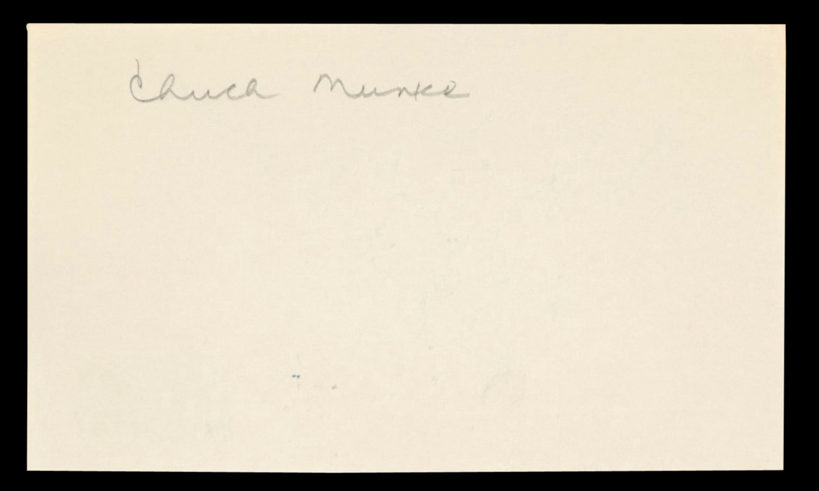 Saints Chuck Muncie "Best Wishes" Authentic Signed 3x5 Index Card BAS #BT03681