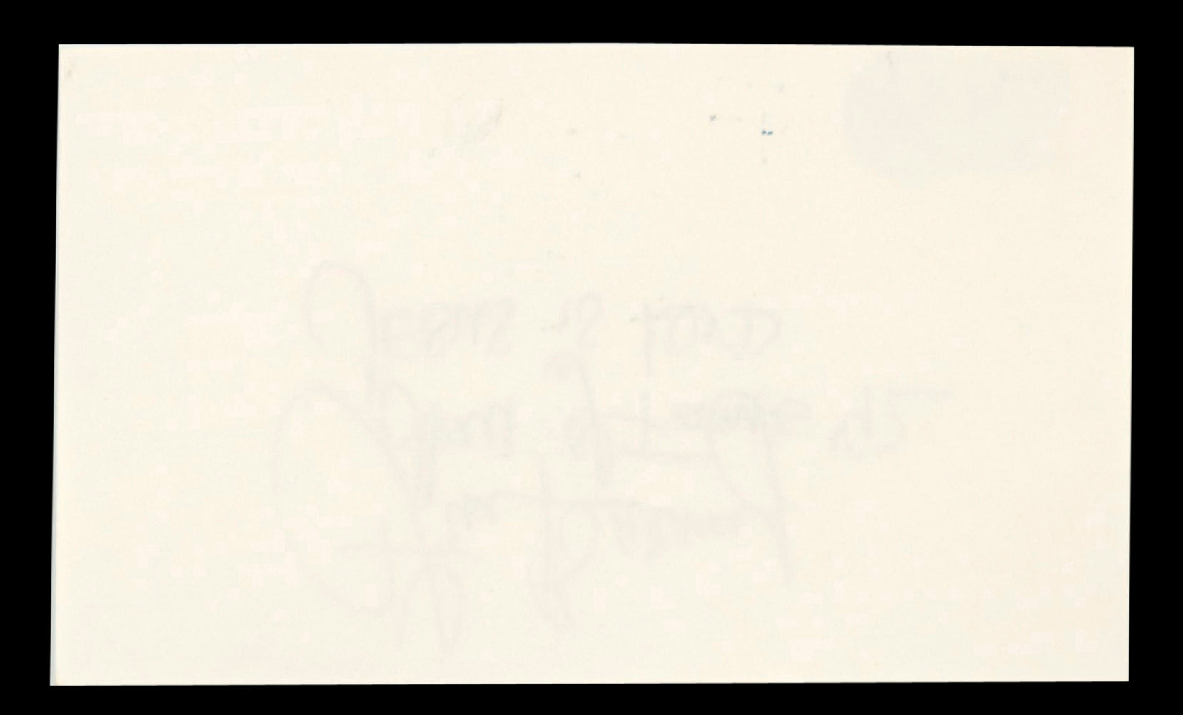 Lions Lem Barney "Hall of Fame '92" Authentic Signed 3x5 Index Card BAS #BT03682