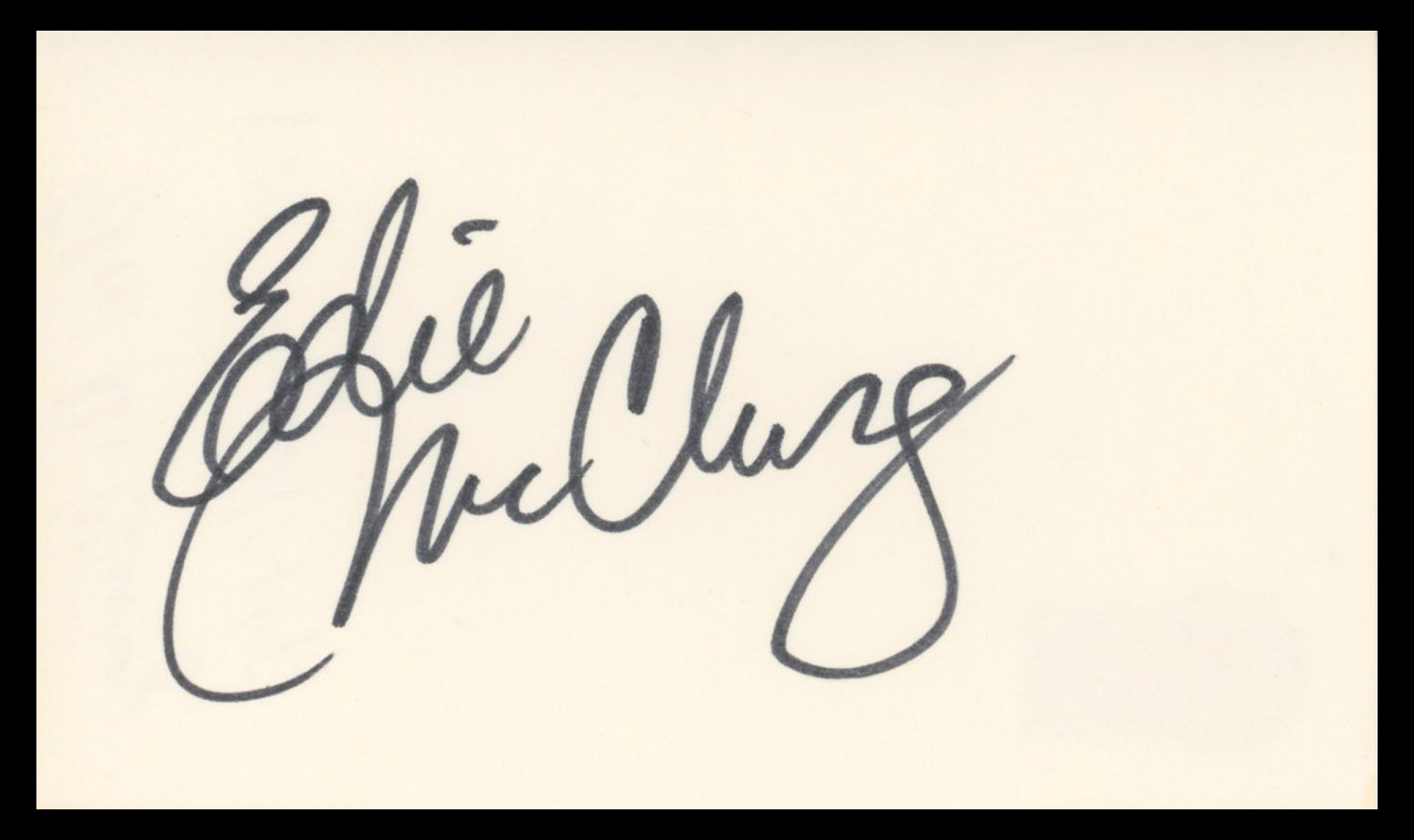 Edie McClurg Ferris Bueller's Day Off Signed 3x5 Index Card BAS #BV04109