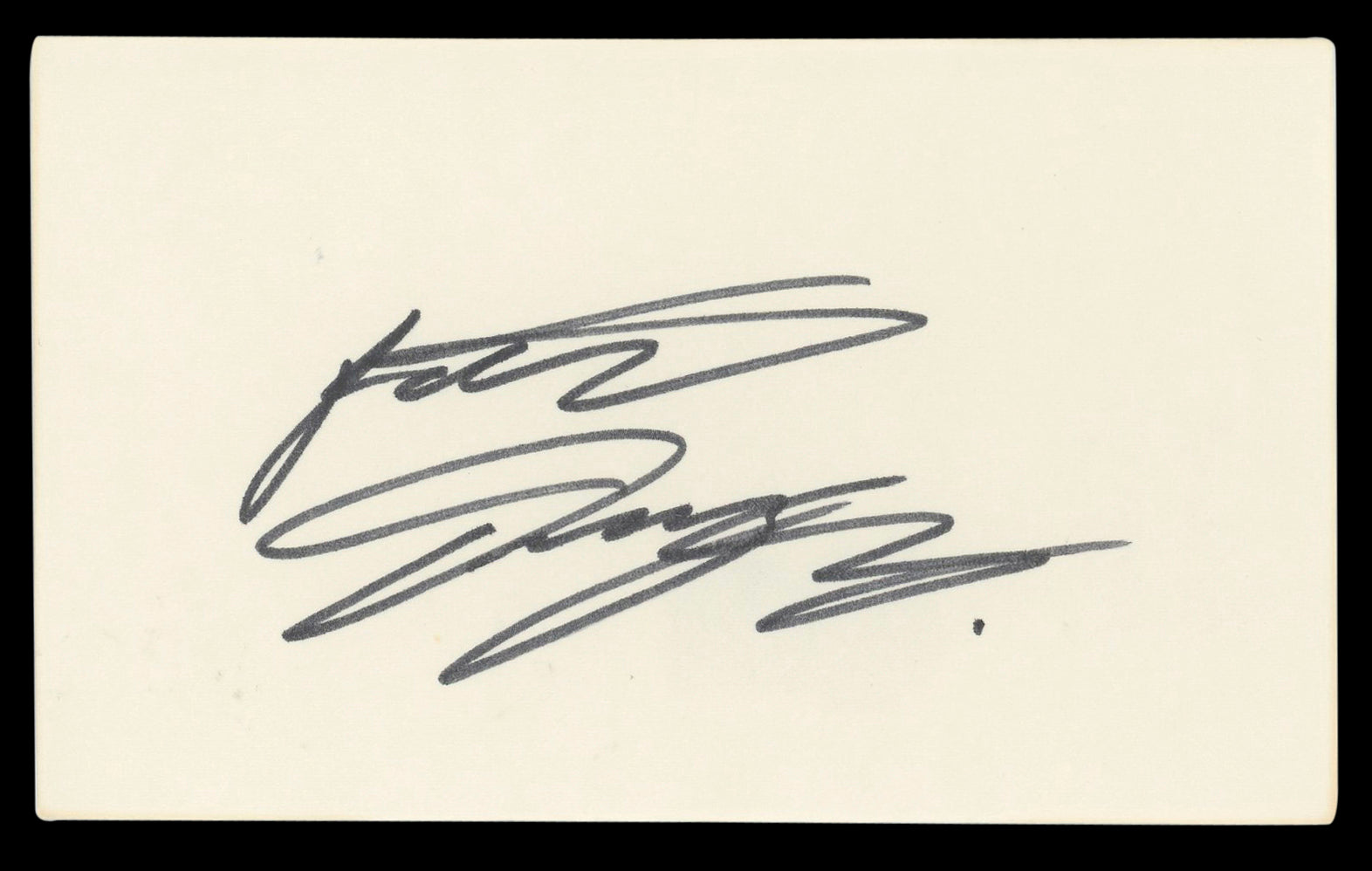 Patrick Dempsey Grey's Anatomy Authentic Signed 3x5 Index Card BAS #BL98503