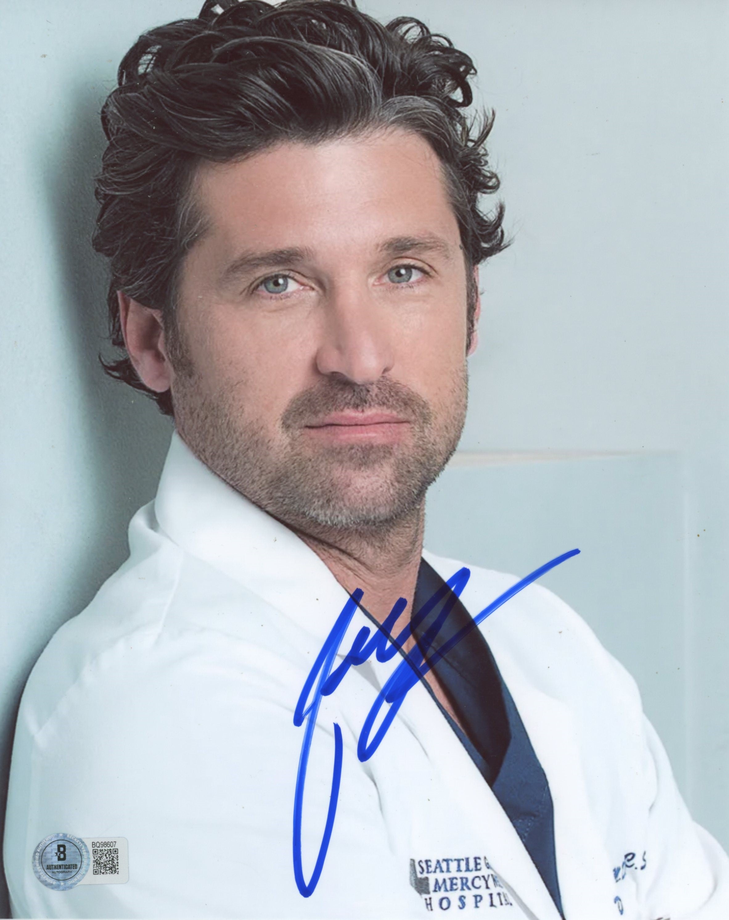 Patrick Dempsey Grey's Anatomy Authentic Signed 8x10 Photo BAS #BQ98607