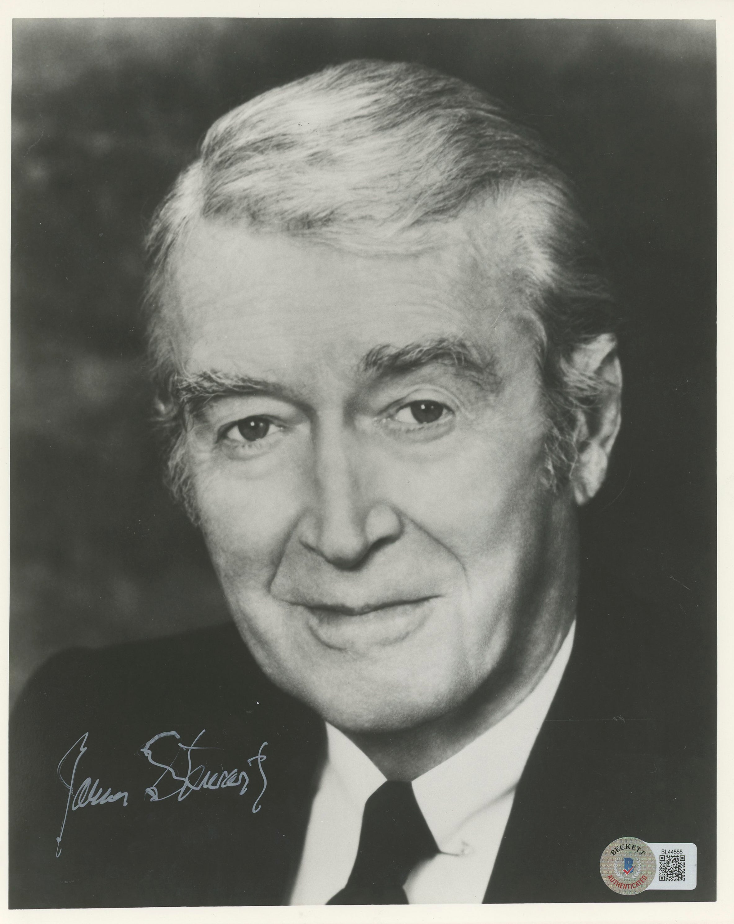 James Stewart It's a Wonderful Life Authentic Signed 8x10 Photo BAS #BL44555