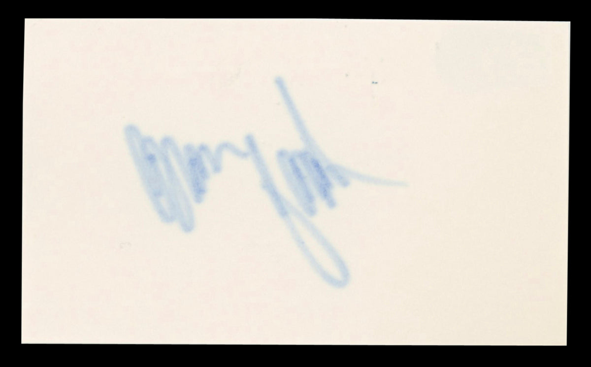 Vikings Alan Page Authentic Signed 3x5 Index Card Autographed BAS #BT03636