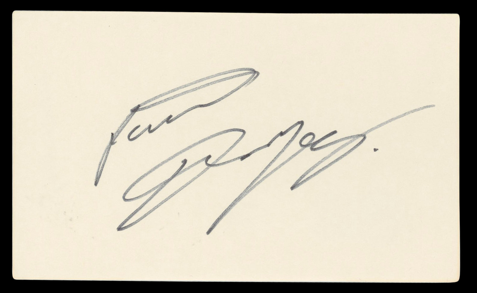 Patrick Dempsey Grey's Anatomy Authentic Signed 3x5 Index Card BAS #BL98500
