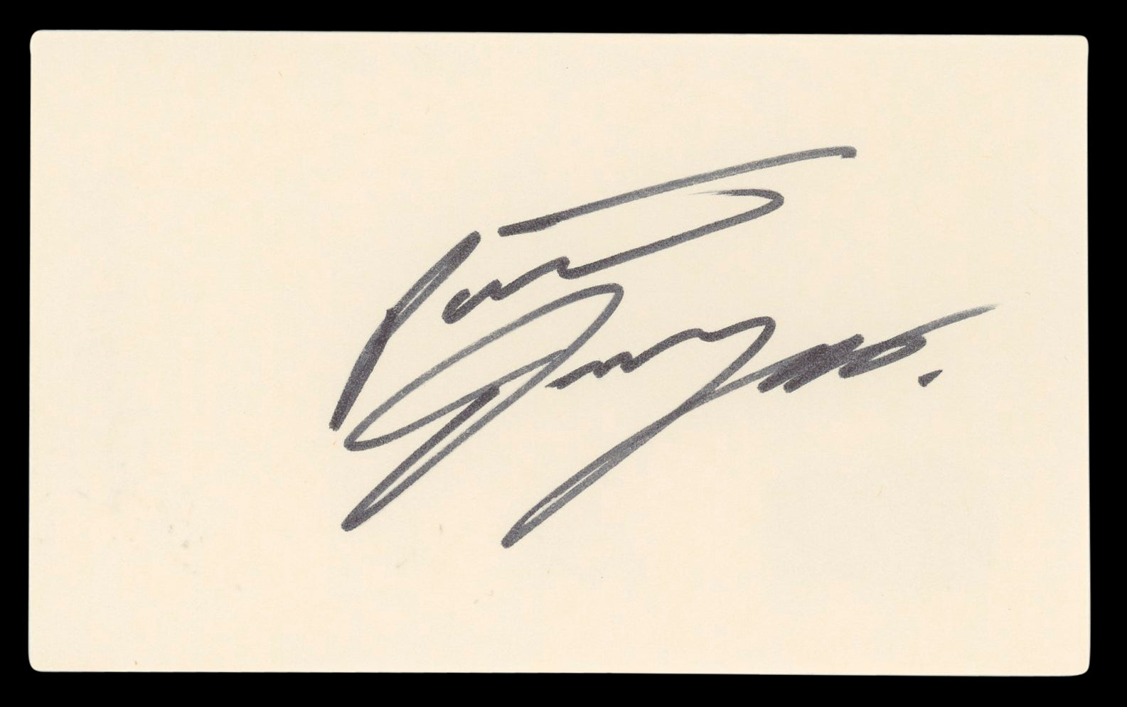 Patrick Dempsey Grey's Anatomy Authentic Signed 3x5 Index Card BAS #BL98499