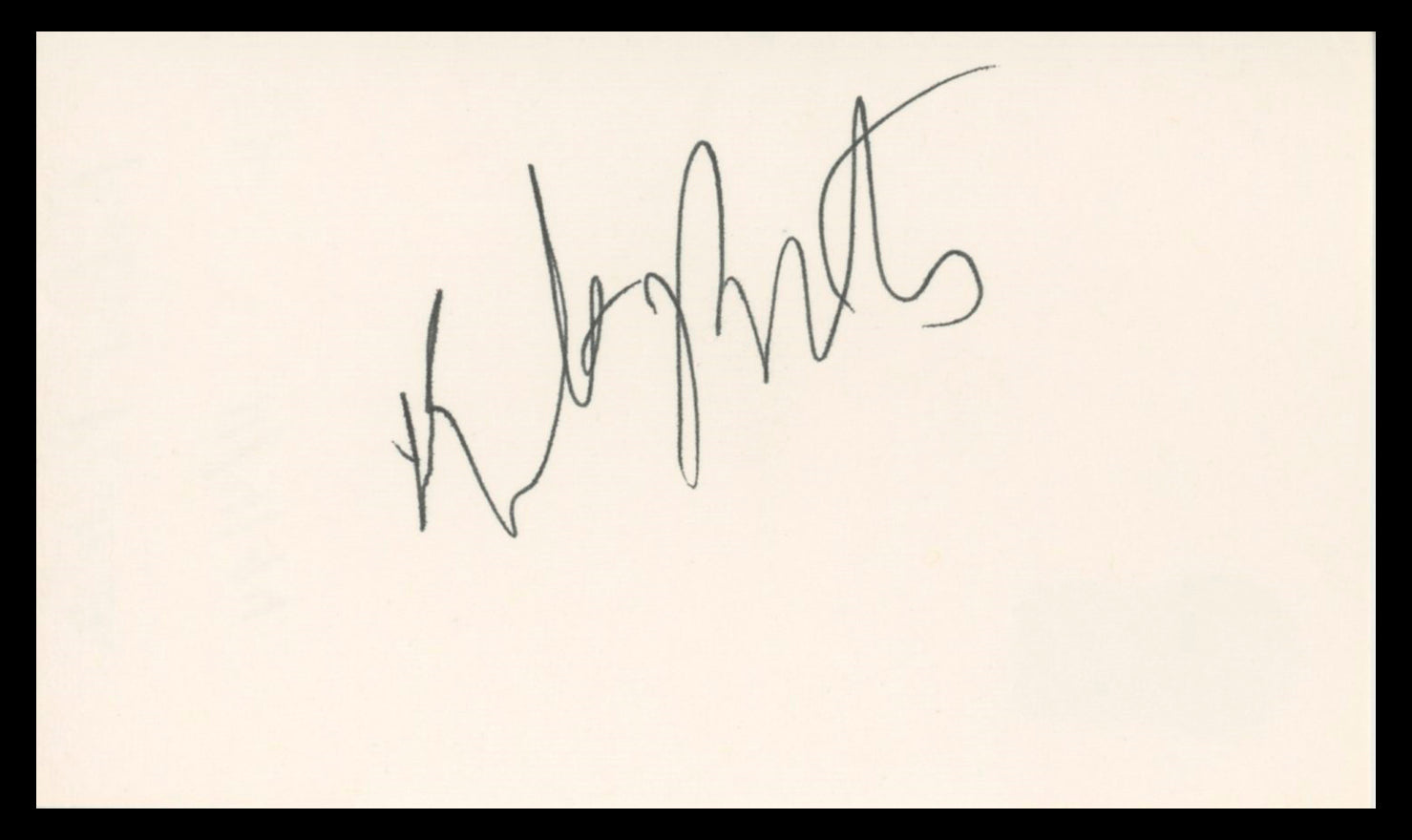 Robert Pastorelli Dances with Wolves Signed 3x5 Index Card BAS #BV04115