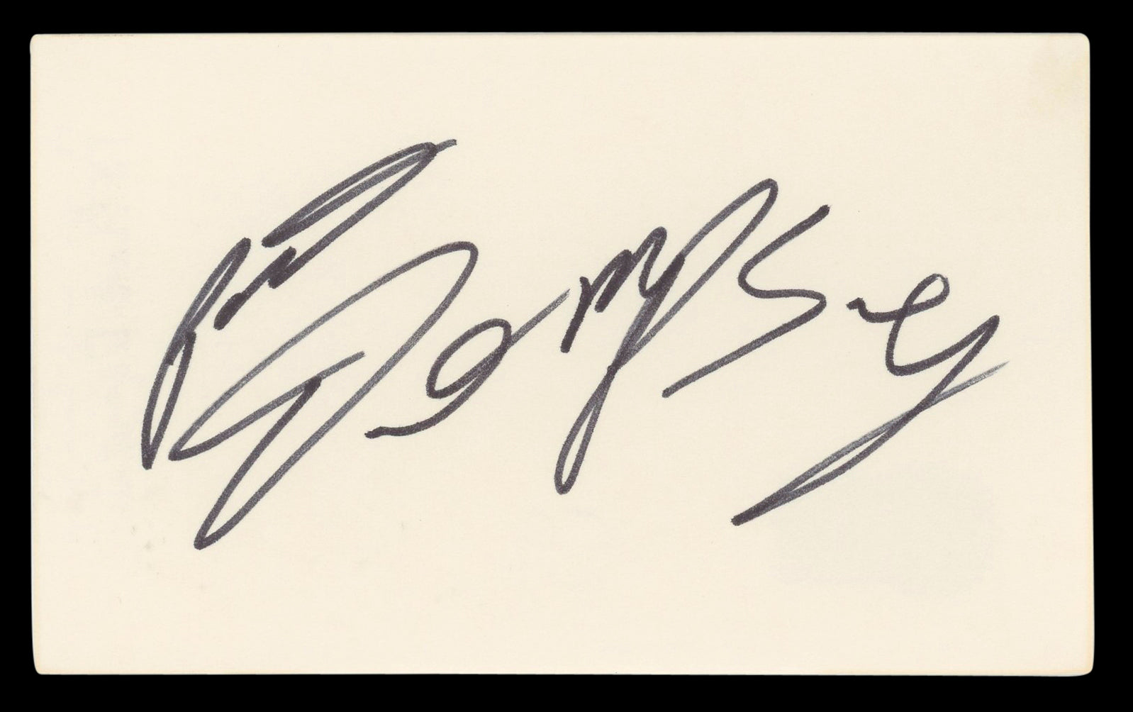 Patrick Dempsey Grey's Anatomy Authentic Signed 3x5 Index Card BAS #BL98498