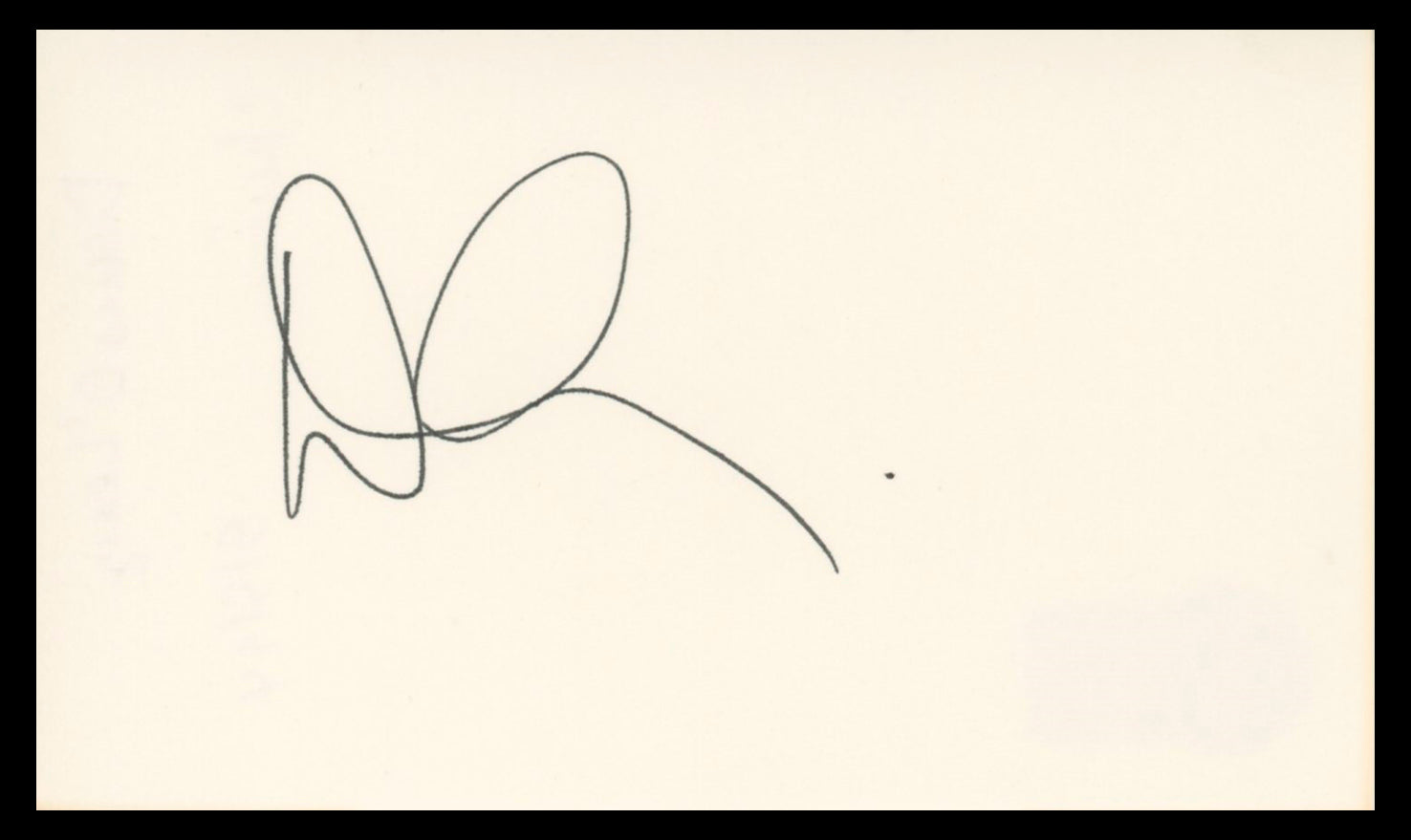 Denis Leary Rescue Me Authentic Signed 3x5 Index Card Autographed BAS #BV04116