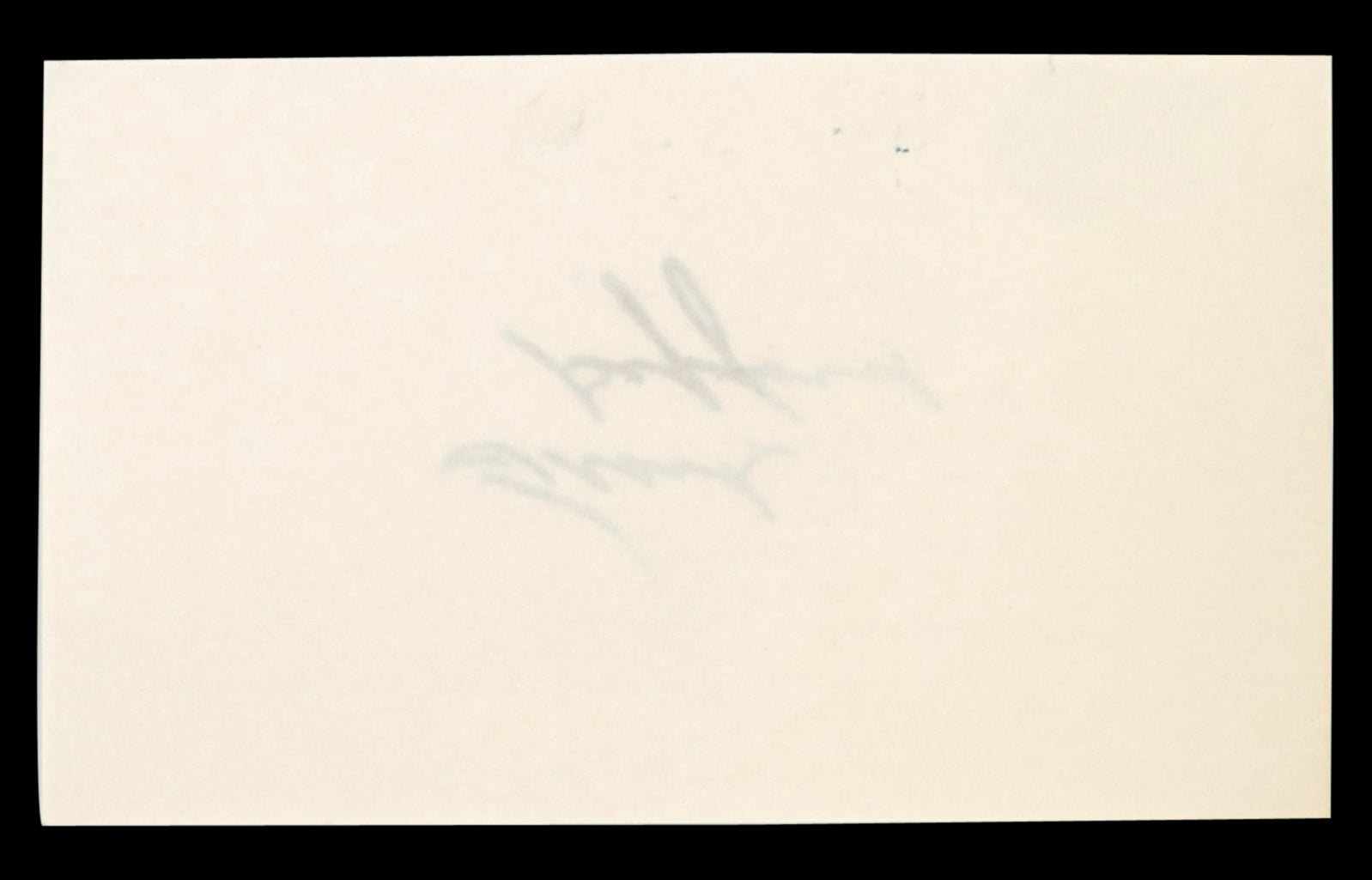 Giants Frank Gifford Authentic Signed 3x5 Index Card Autographed BAS #BT03639