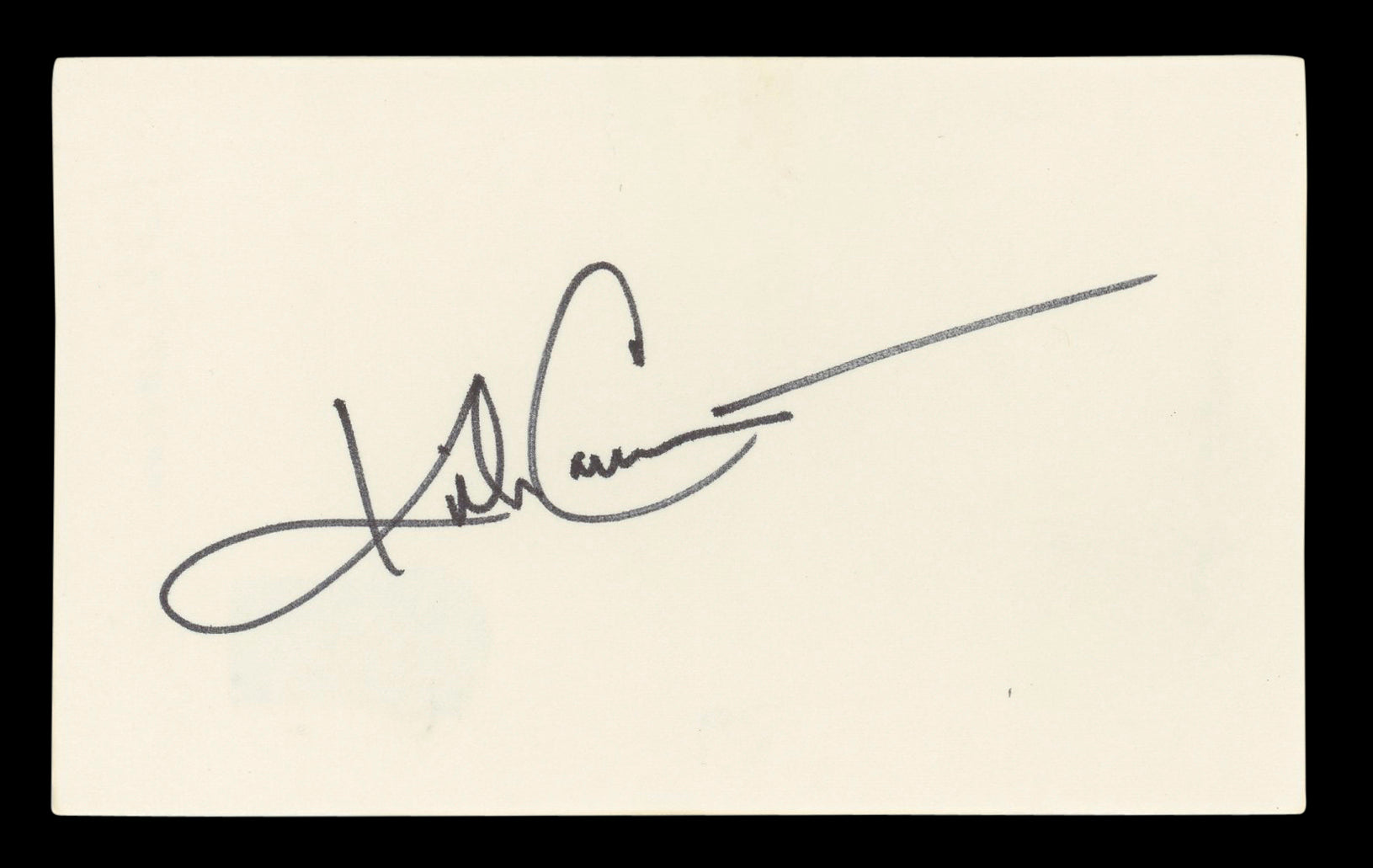 Kirk Cameron Growing Pains Authentic Signed 3x5 Index Card BAS #BL96424