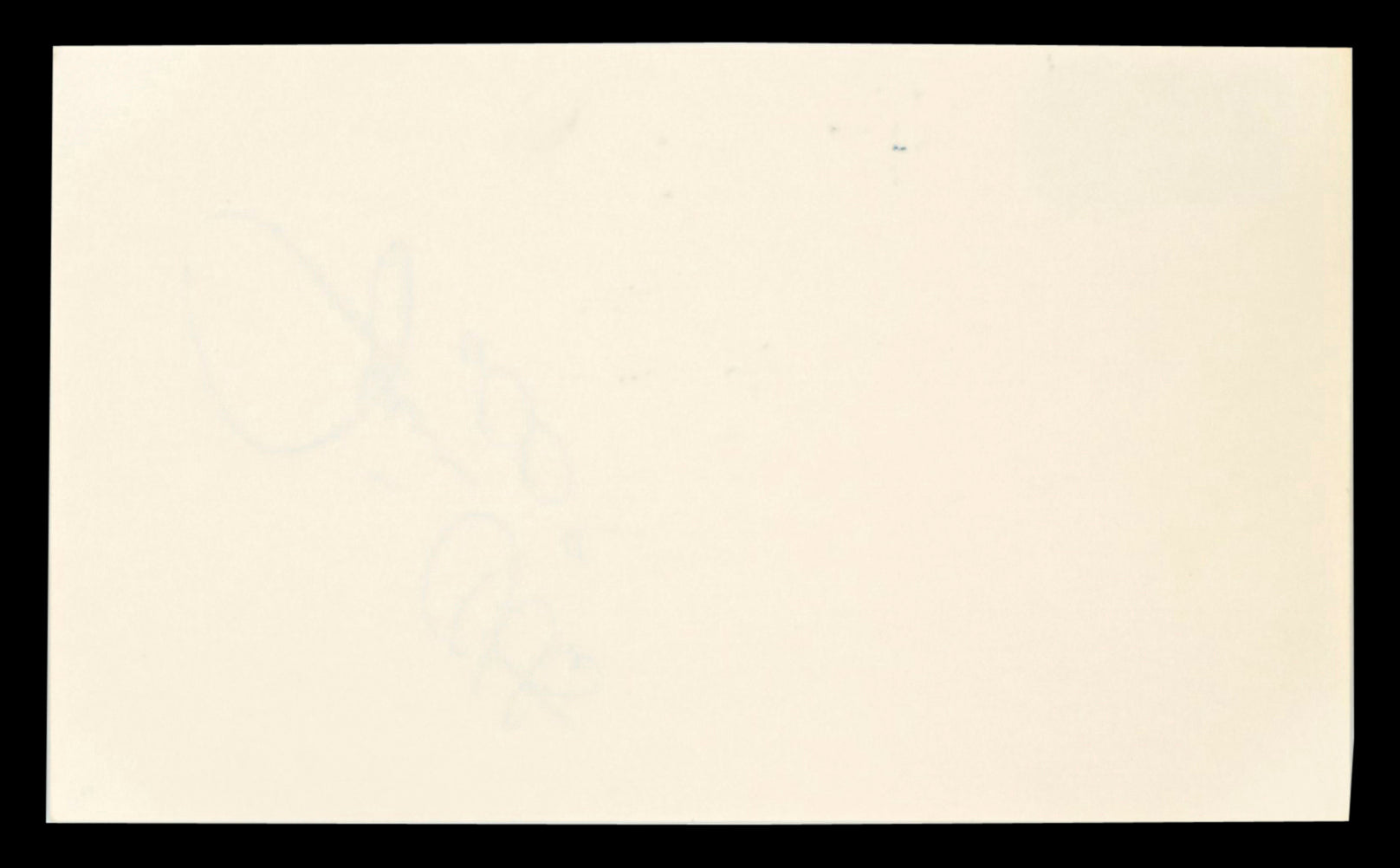 Raiders Jim Otto "00" Authentic Signed 3x5 Index Card Autographed BAS #BT03641