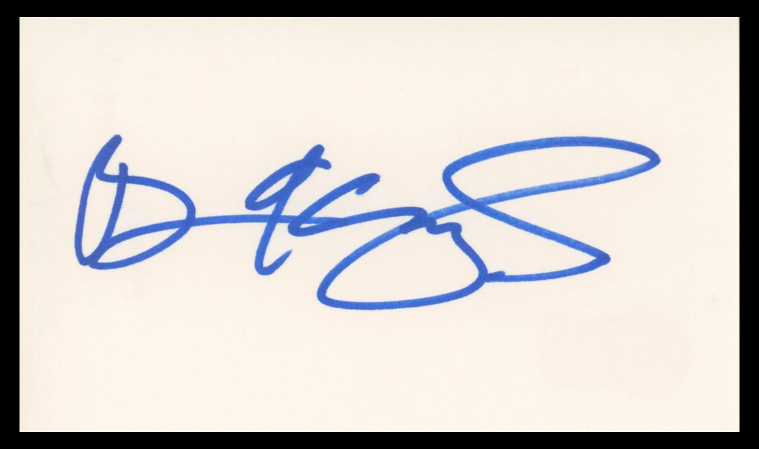 Brian McKnight Forgetting Sarah Marshall Signed 3x5 Index Card BAS #BV04126