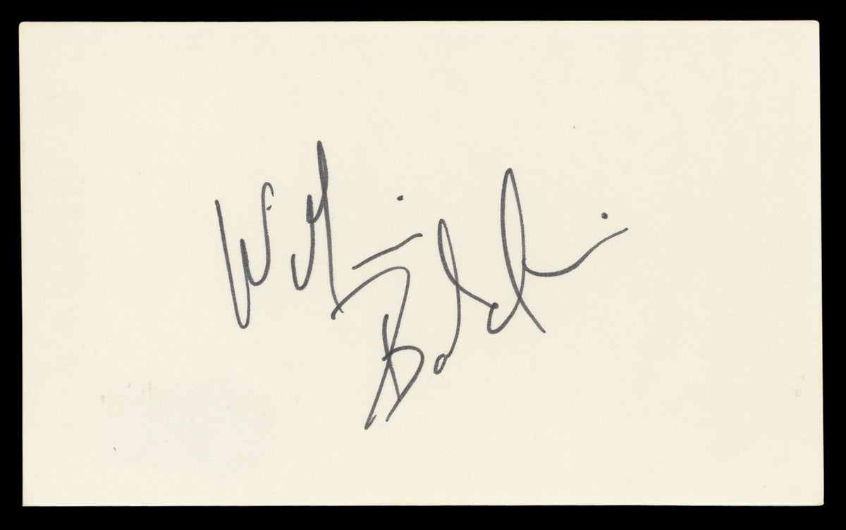 William Baldwin Backdraft Authentic Signed 3x5 Index Card BAS #BN06372